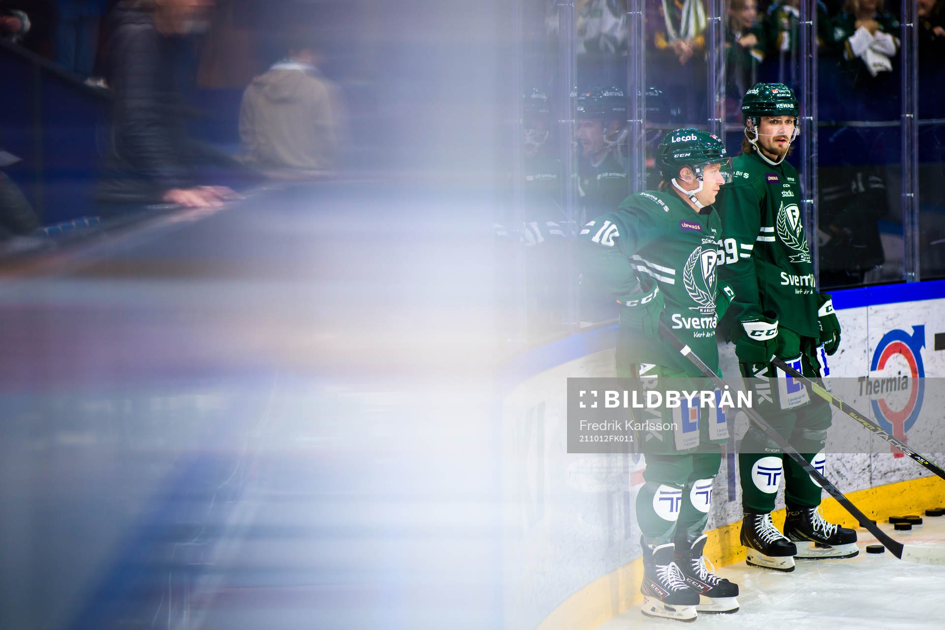 Färjestads Marcus Nilsson och Linus Johansson