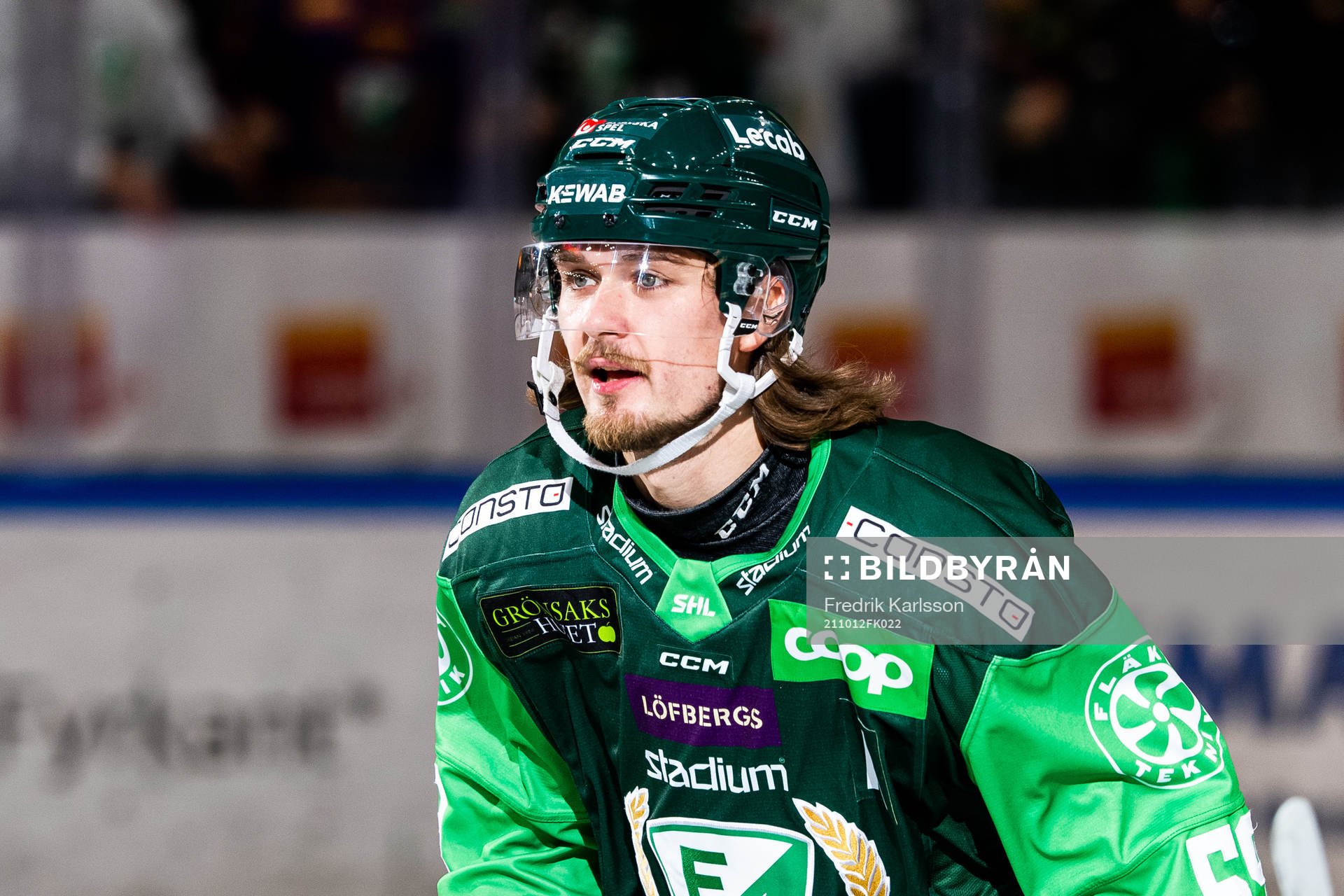 Färjestads Linus Johansson jublar