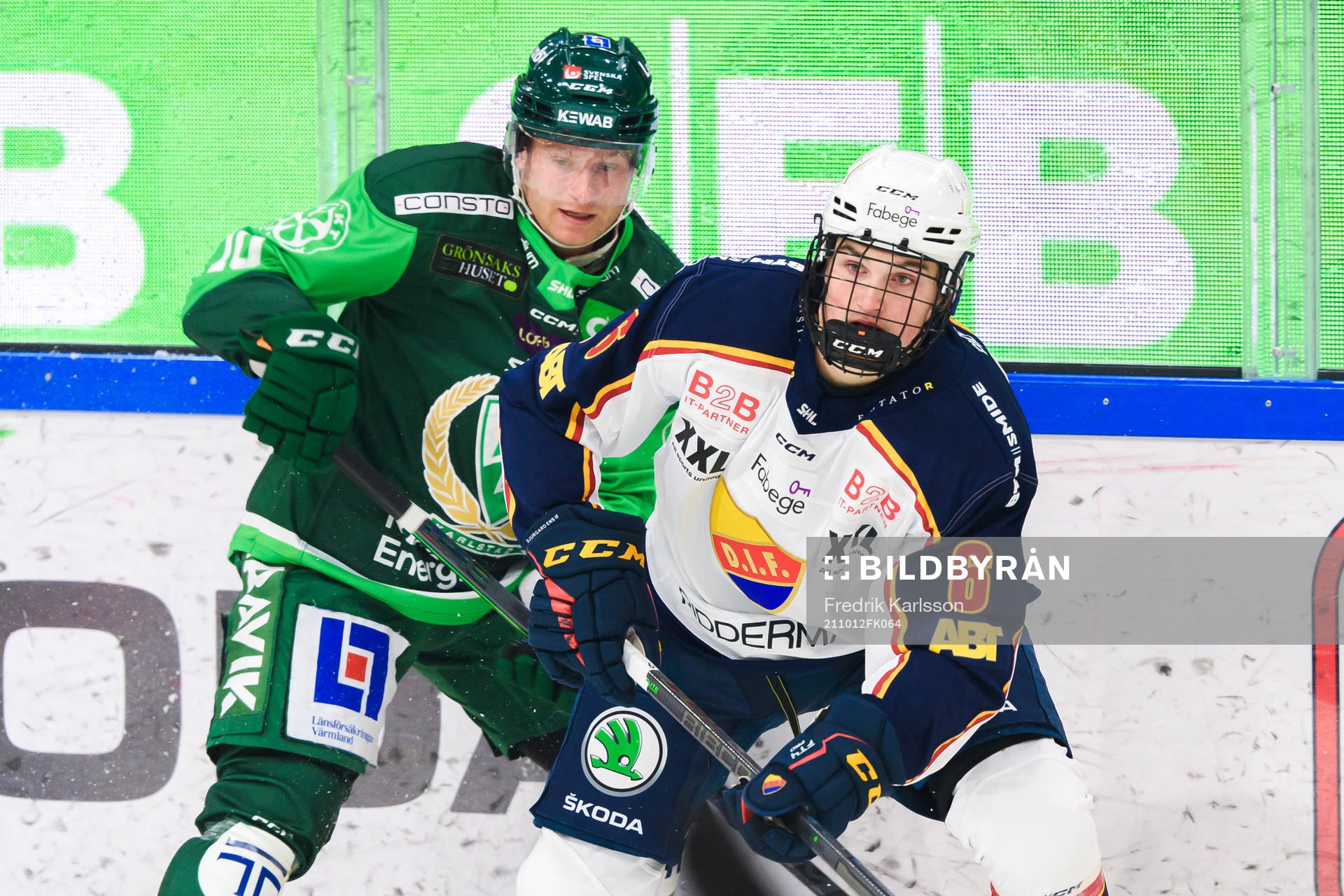 Färjestads Marcus Nilsson och Djurgårdens Calle Odelius