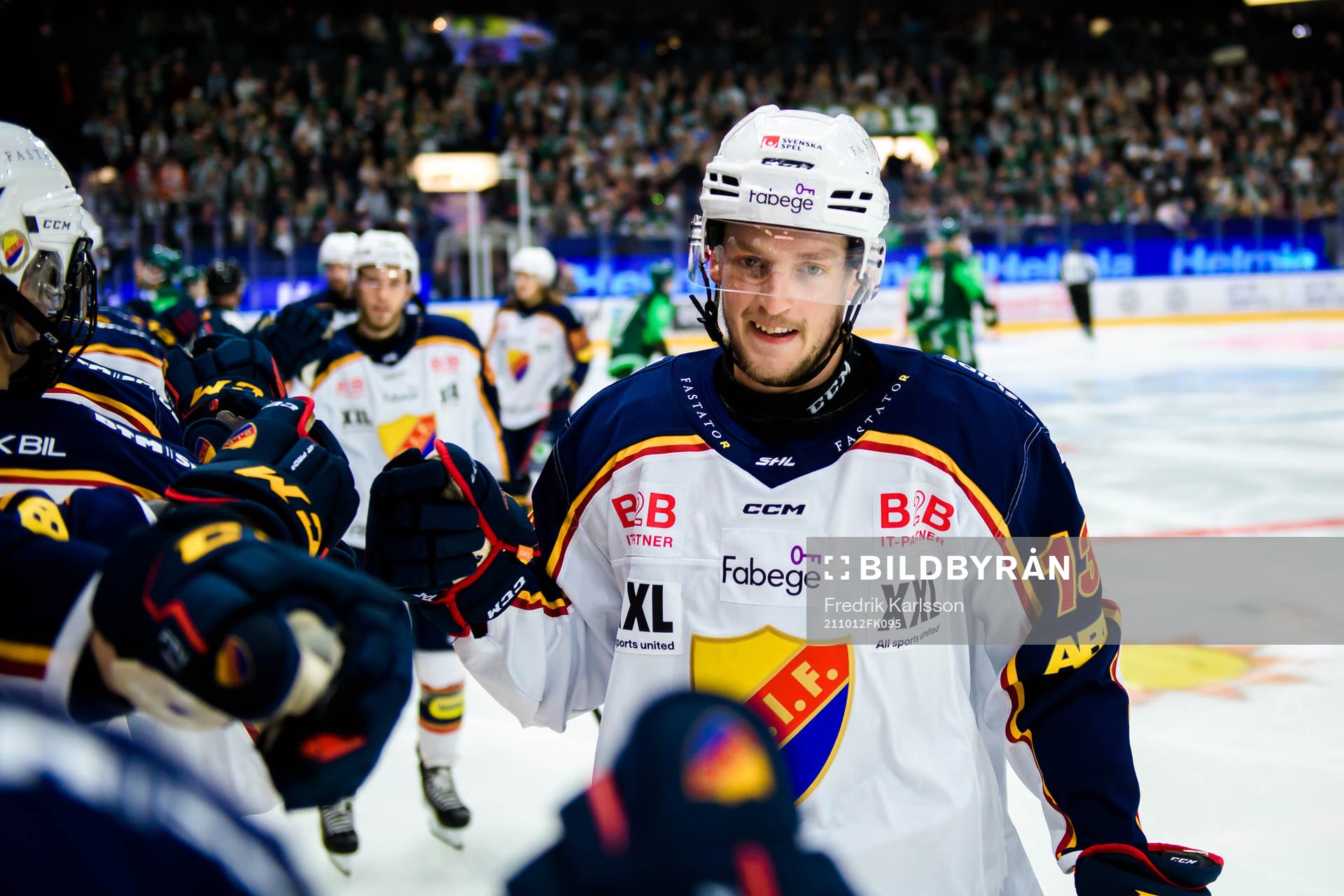 Djurgårdens Rasmus Bengtsson jublar
