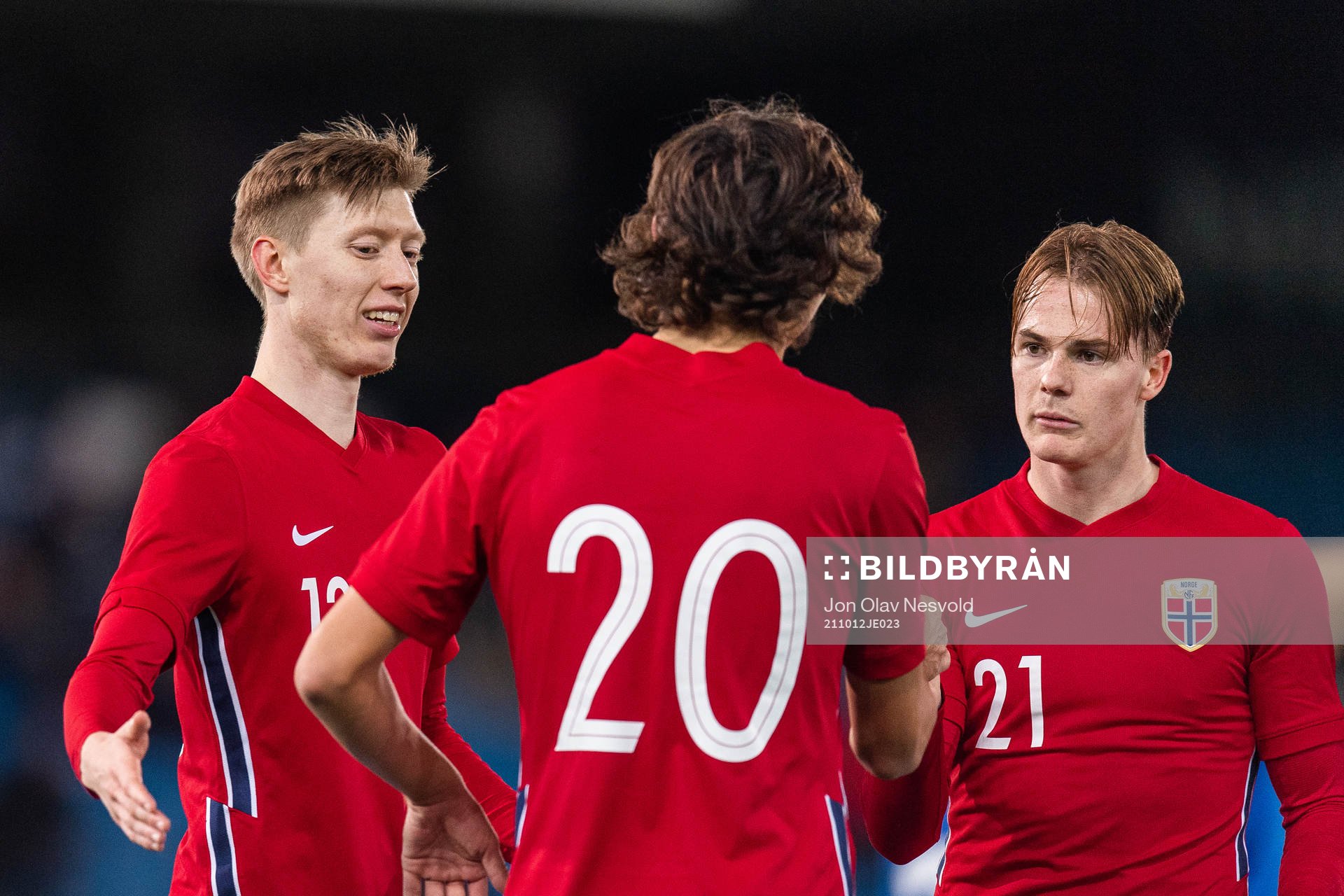 Ole Martin Kolskogen and Tobias Christensen celebrate with