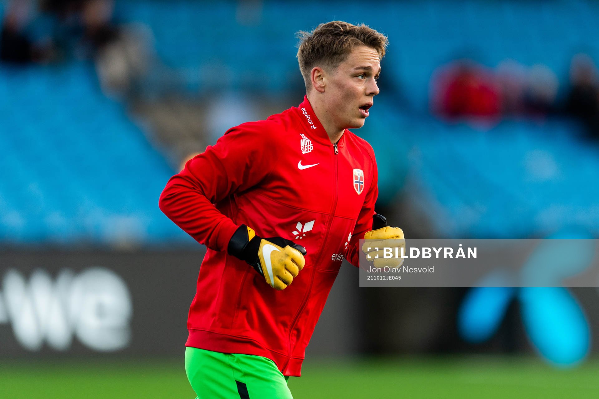 Goalkeeper Oliver Petersen of Norway