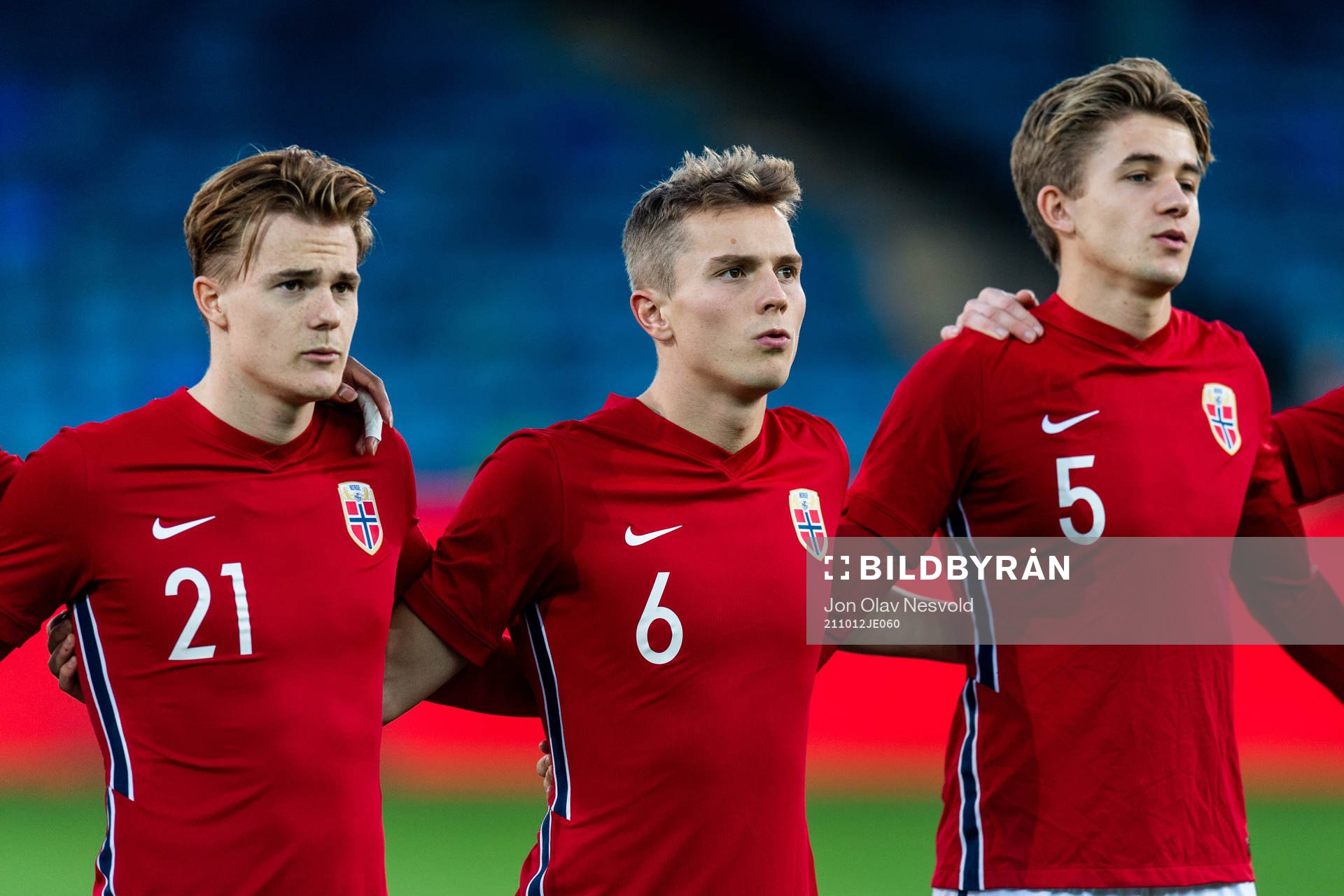 Tobias Christensen, Johan Hove and Henrik Heggheim of Norway