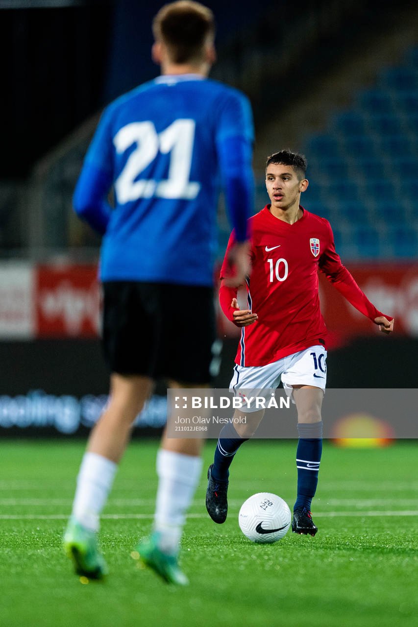 during the UEFA Euro Under-21 Qualifier football match