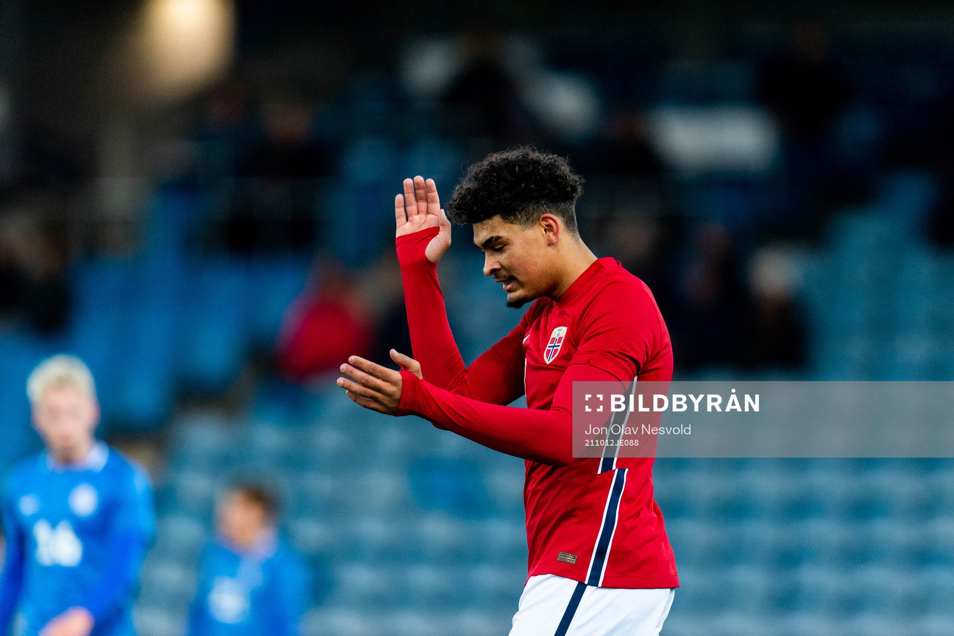 Noah Jean Holm of Norway reacts