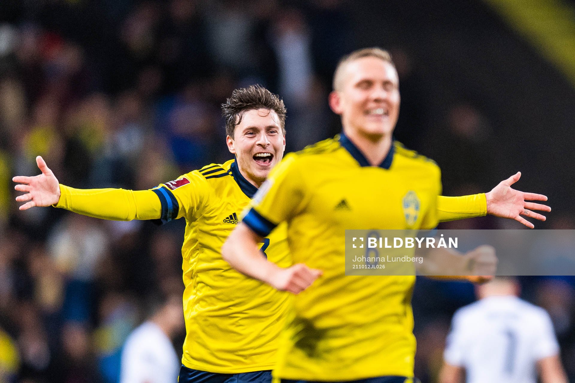 Victor Nilsson Lindelöf and Ludwig Augustinsson of Sweden