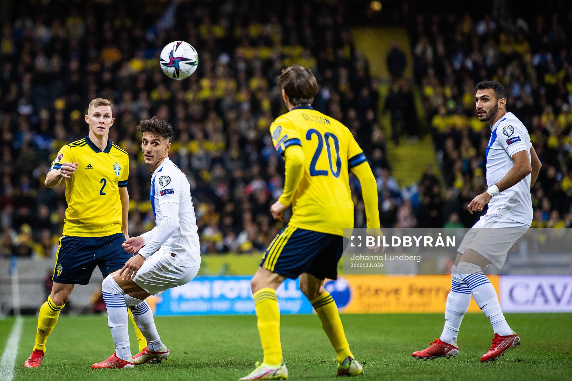 Emil Krafth of Sweden and Dimitris Giannoulis of Greece