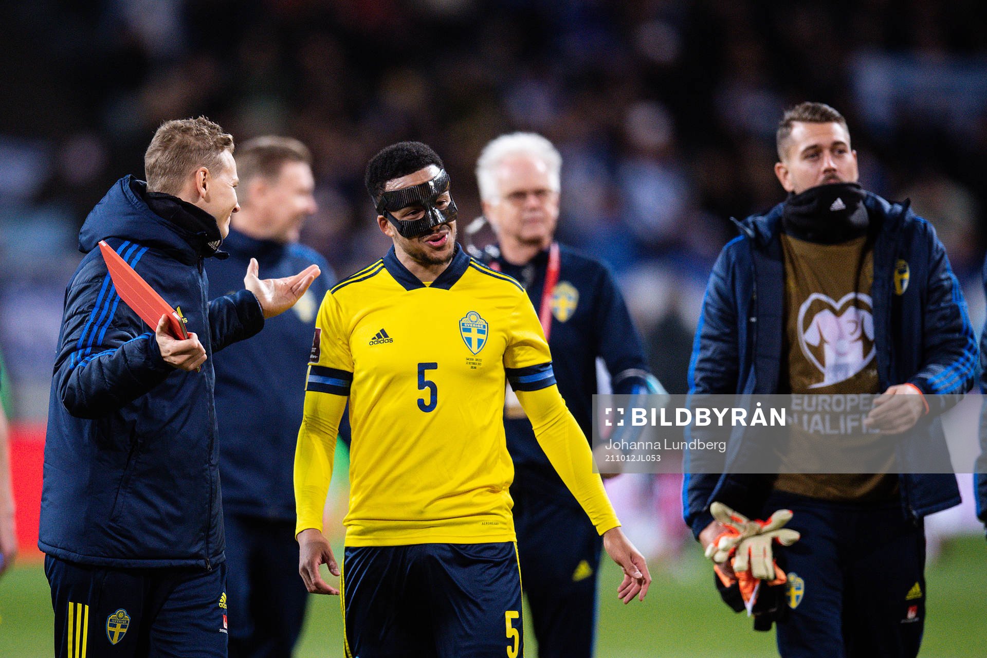 Martin Olsson of Sweden celebrates