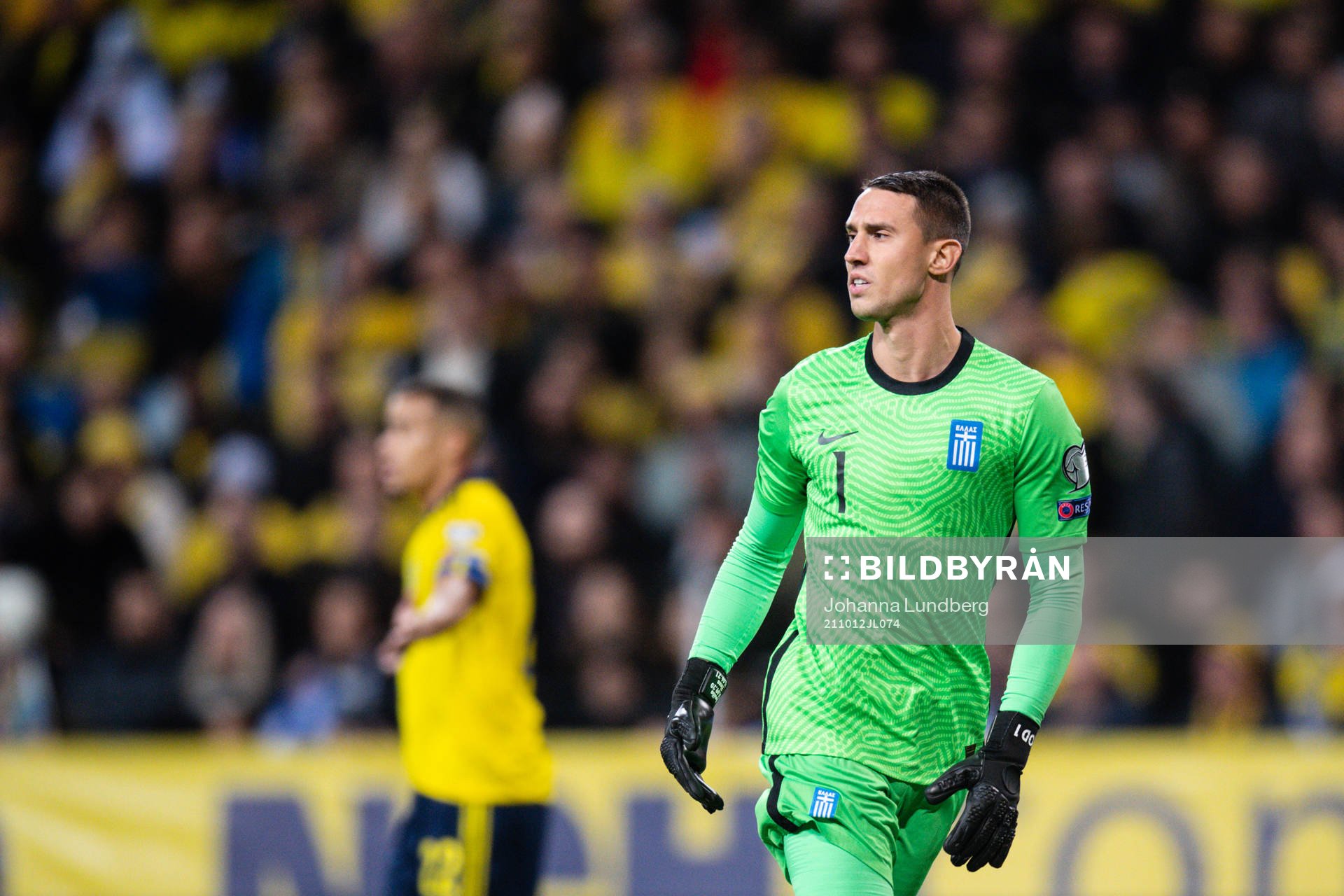 goalkeeper Odisseas Vlachidimos of Greece