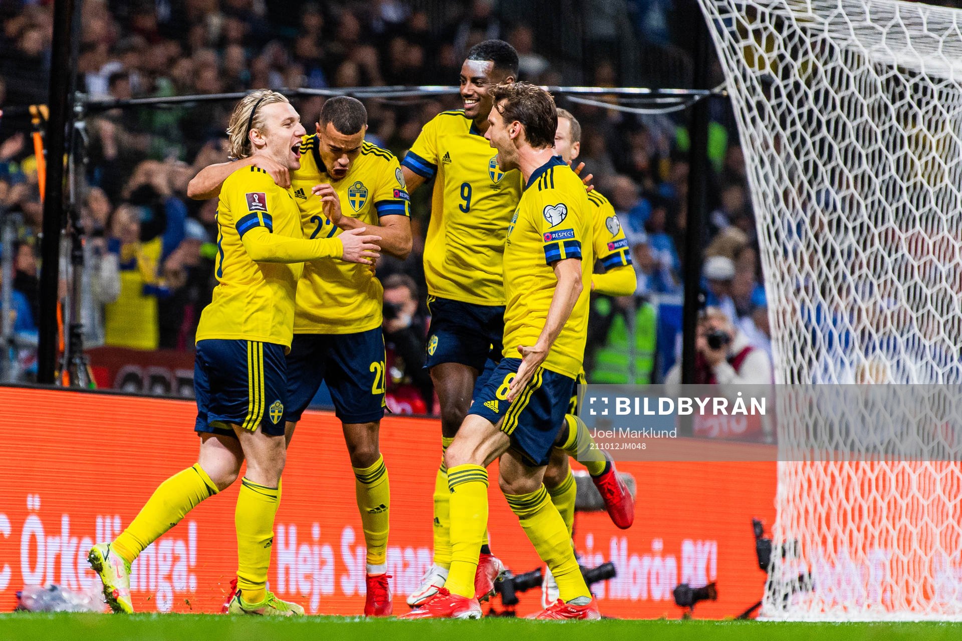 Emil Forsberg, Robin Quaison, Alexander Isak, Albin Ekdal