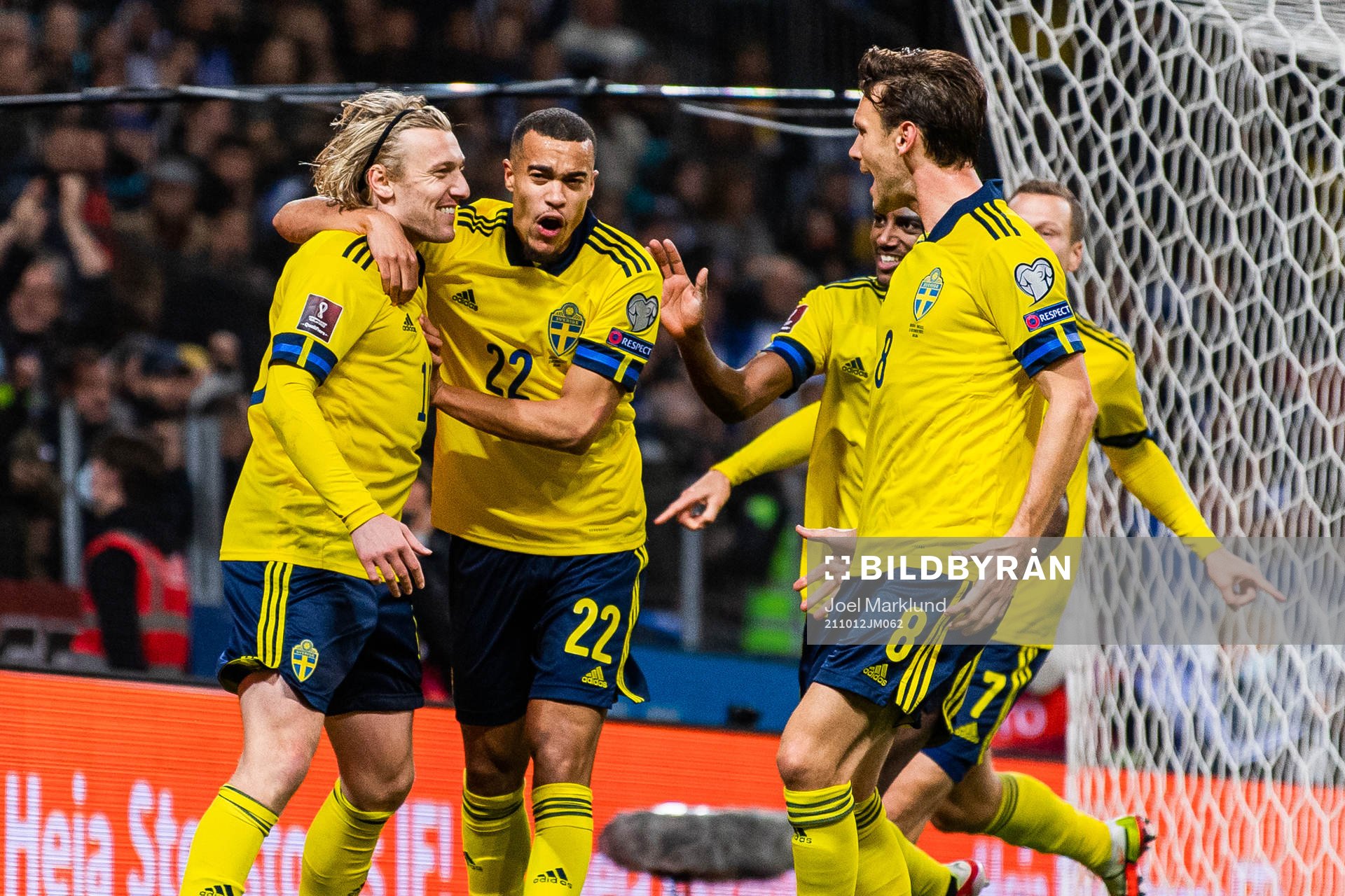 Emil Forsberg, Robin Quaison, Alexander Isak, Albin Ekdal