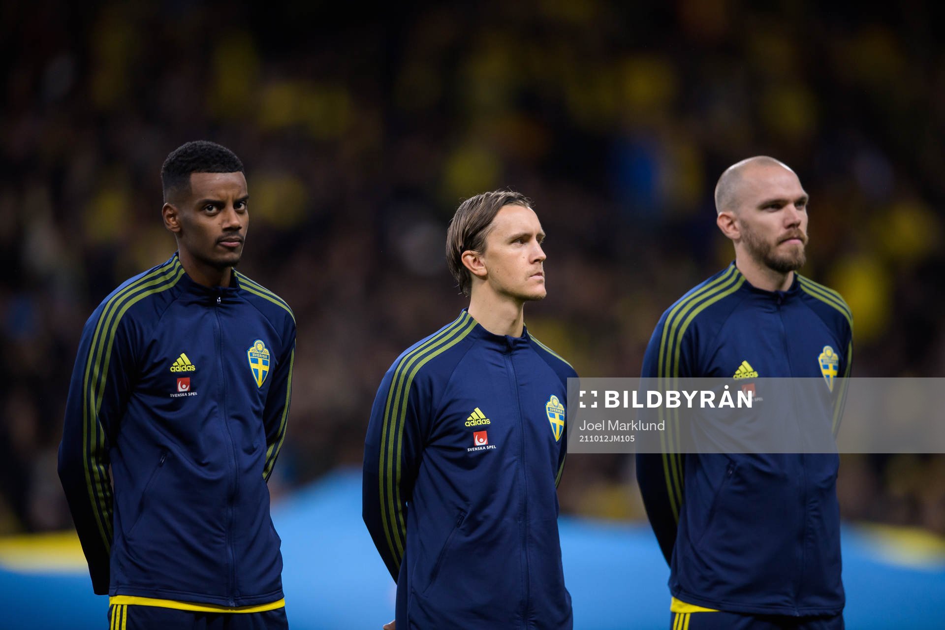 Alexander Isak, Kristoffer Olsson and Marcus Danielson of