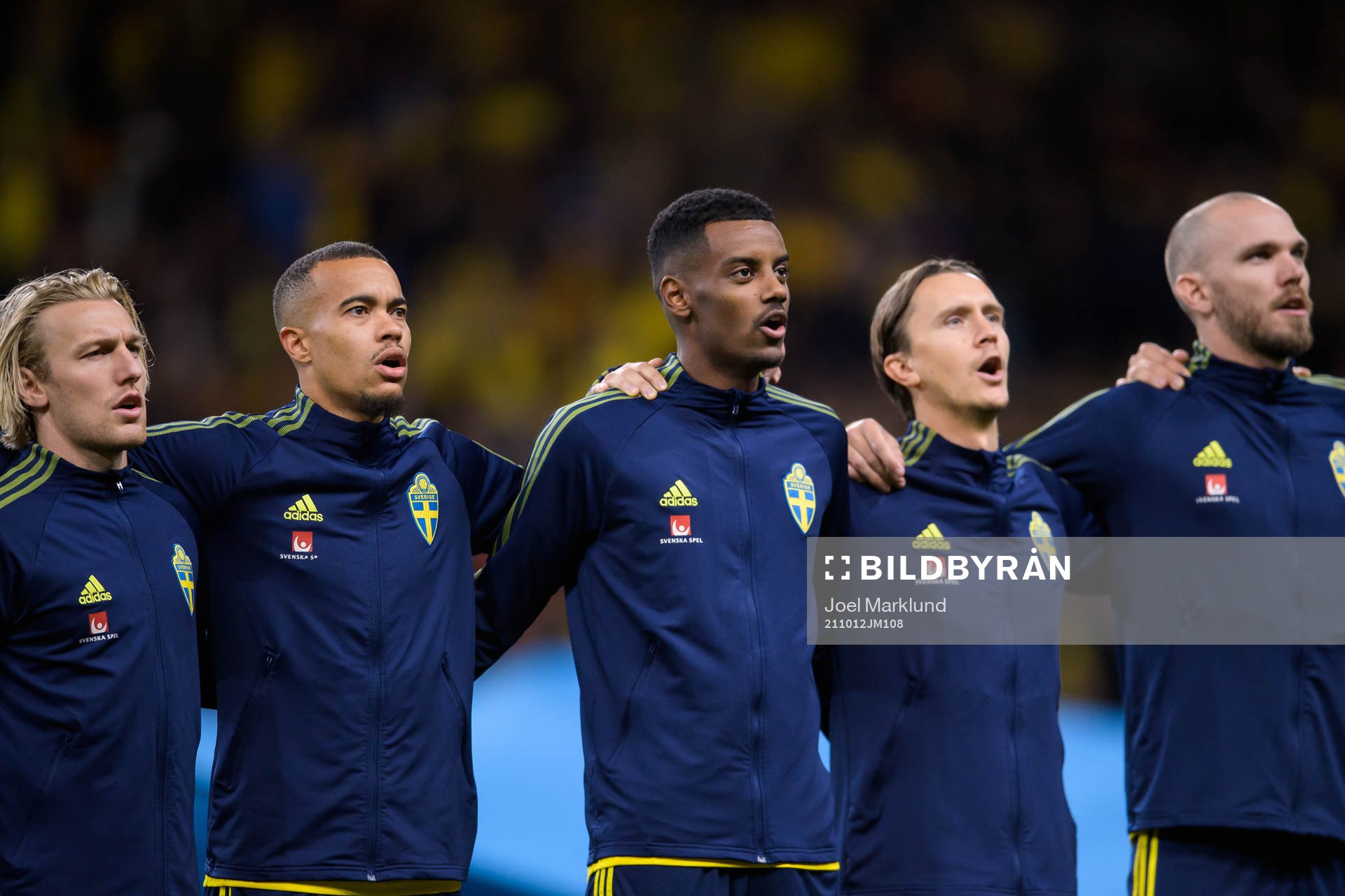 Emil Forsberg, Robin Quaison, Alexander Isak, Kristoffer