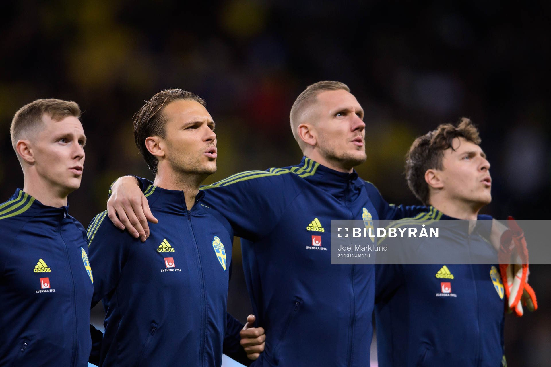 Emil Krafth, Albin Ekdal, Robin Olsen and Victor Nilsson