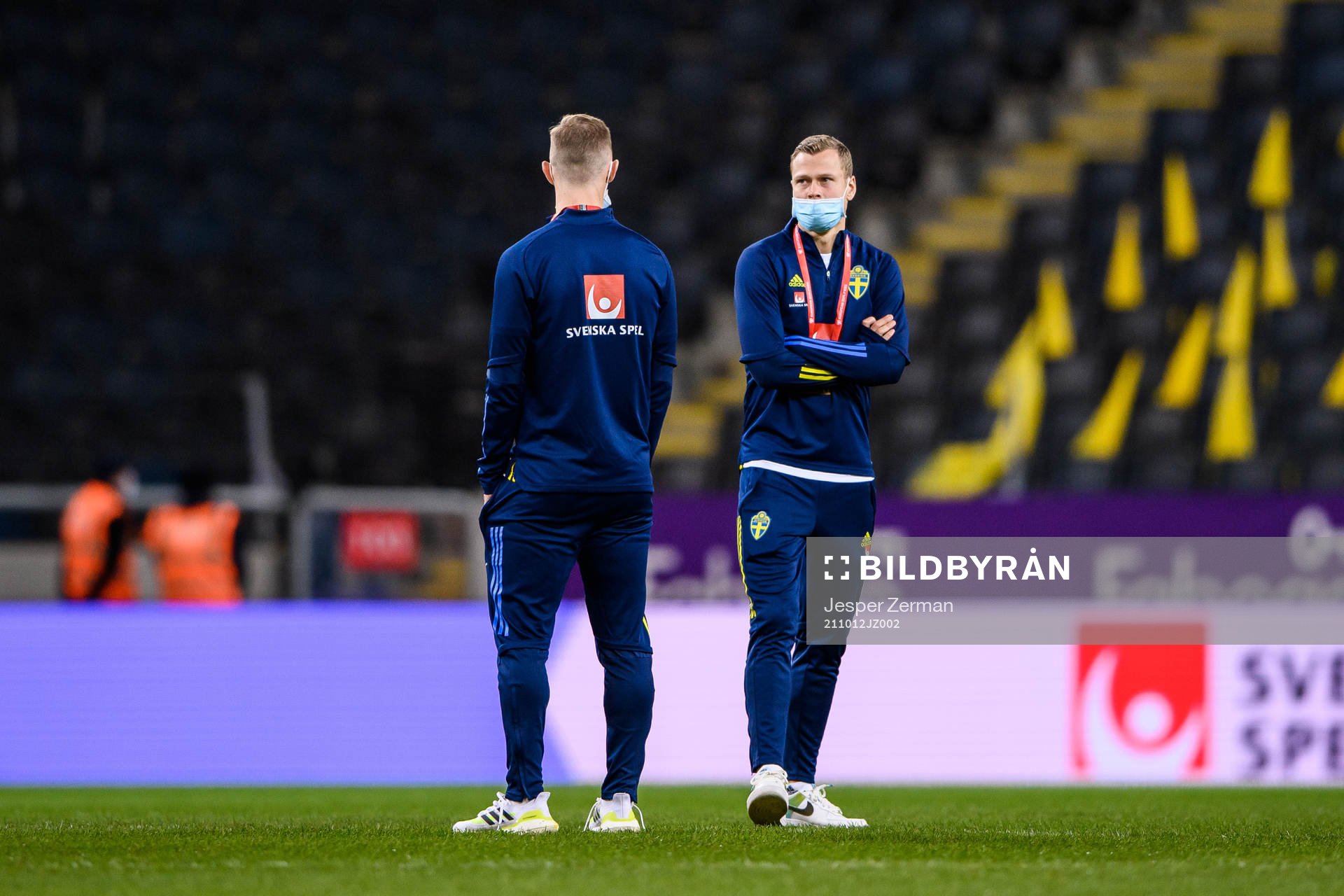 Emil Krafth and Viktor Claesson of Sweden