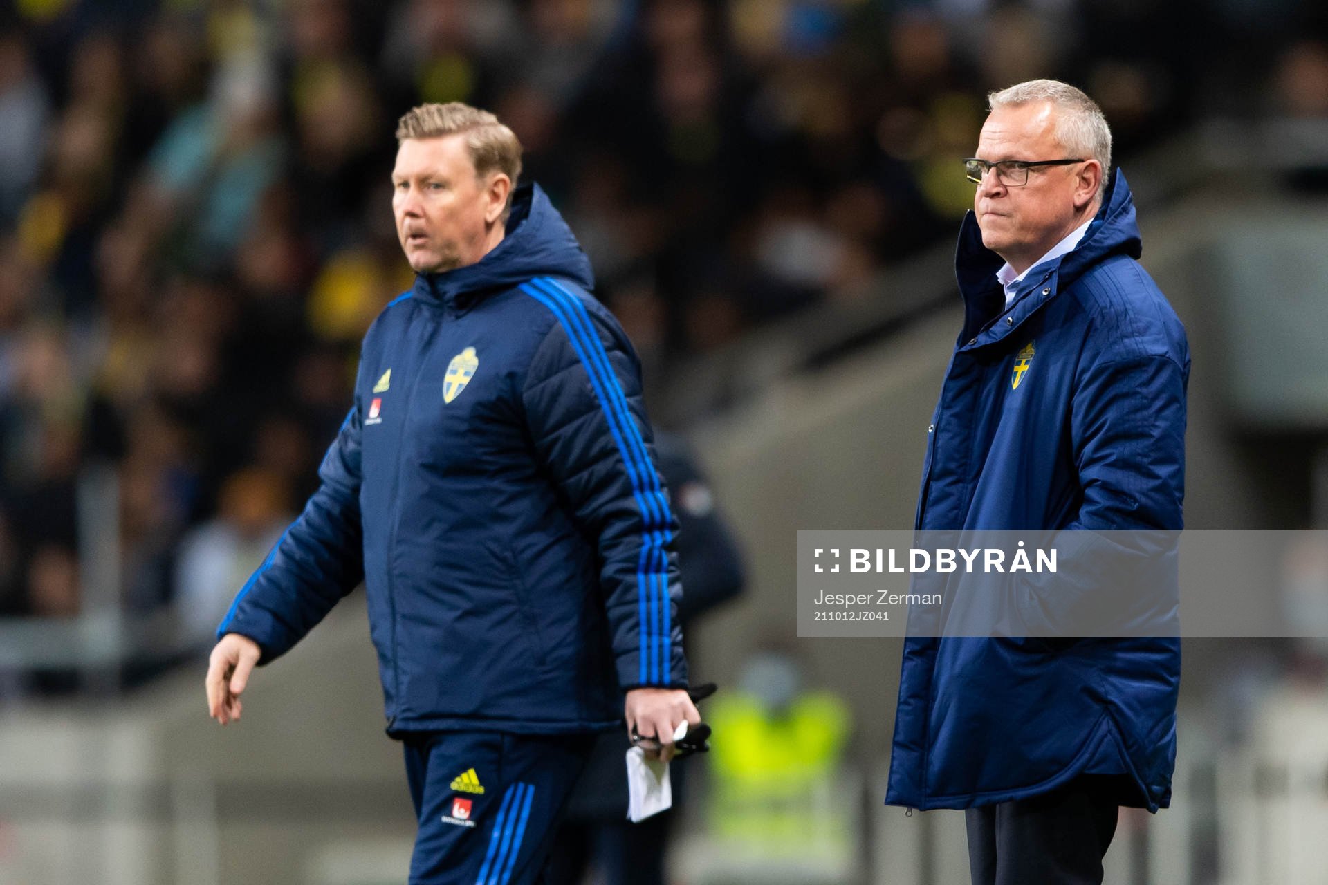 Assistant coach Peter Wettergren and head coach Janne