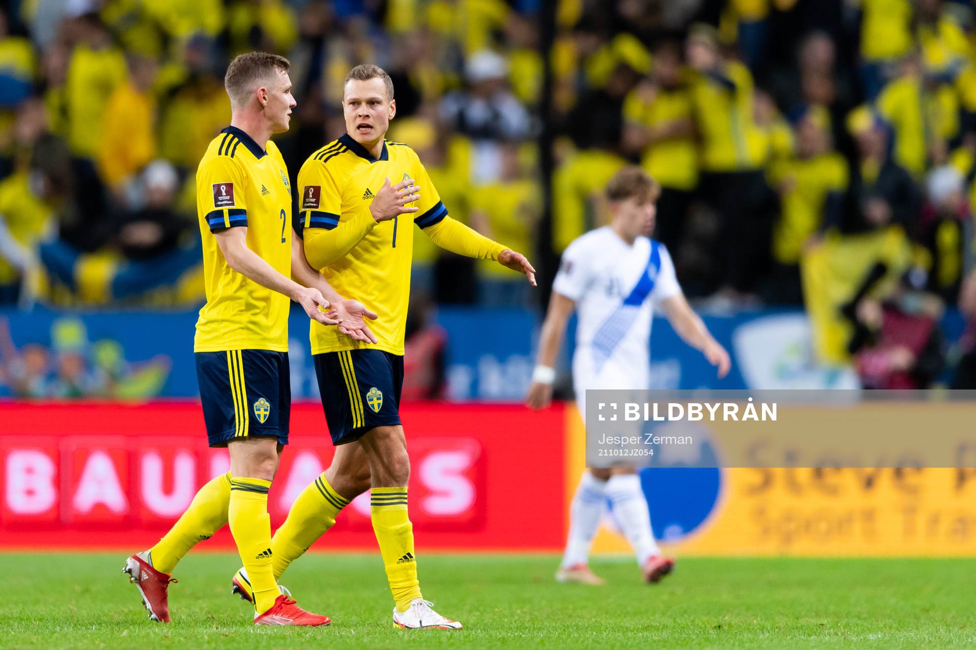 Emil Krafth and Viktor Claesson of Sweden