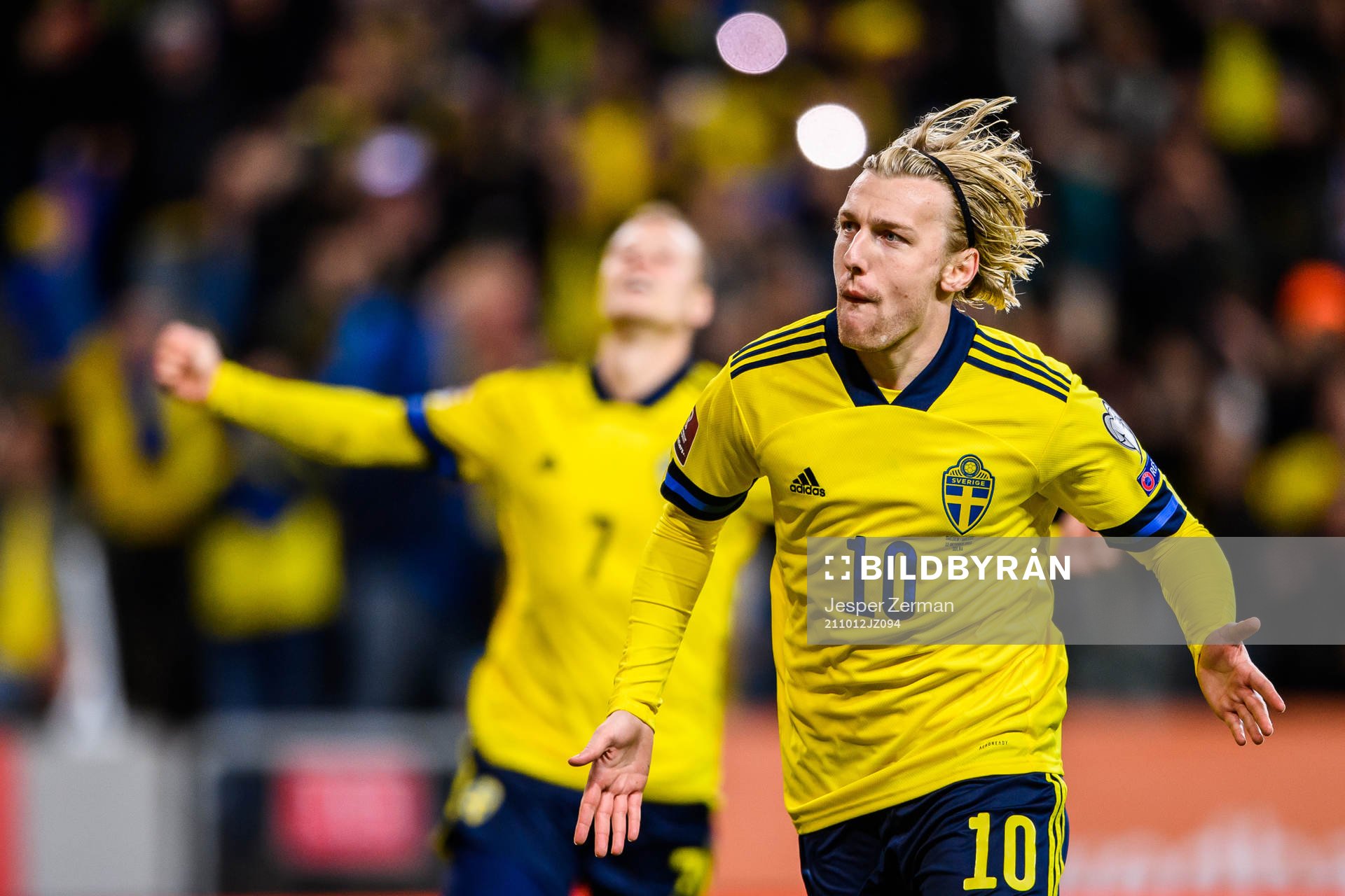 Emil Forsberg of Sweden xcelebrates