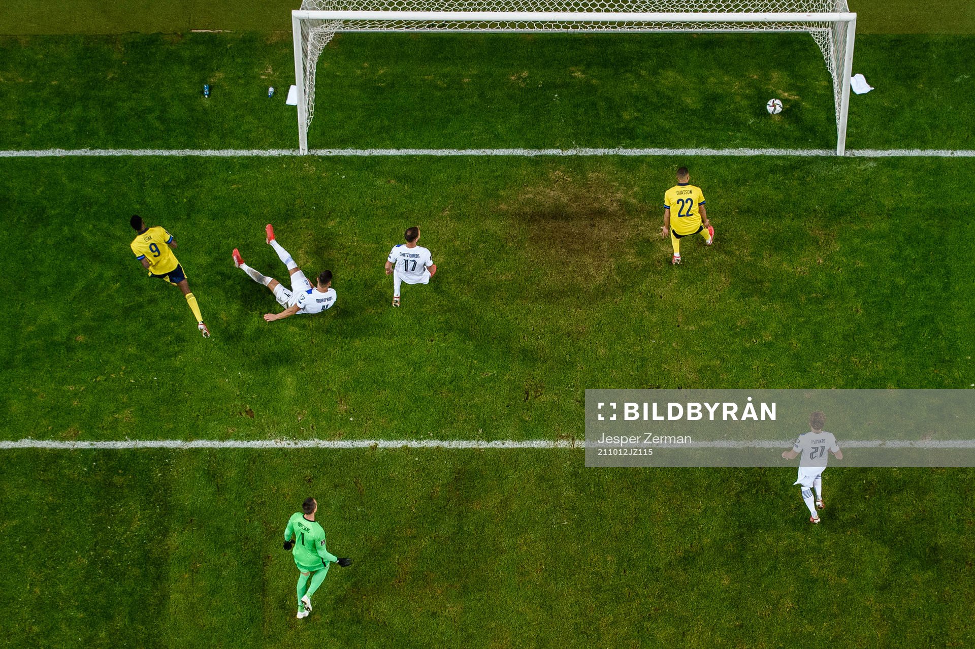 Alexander Isak of Sweden scores 2-0