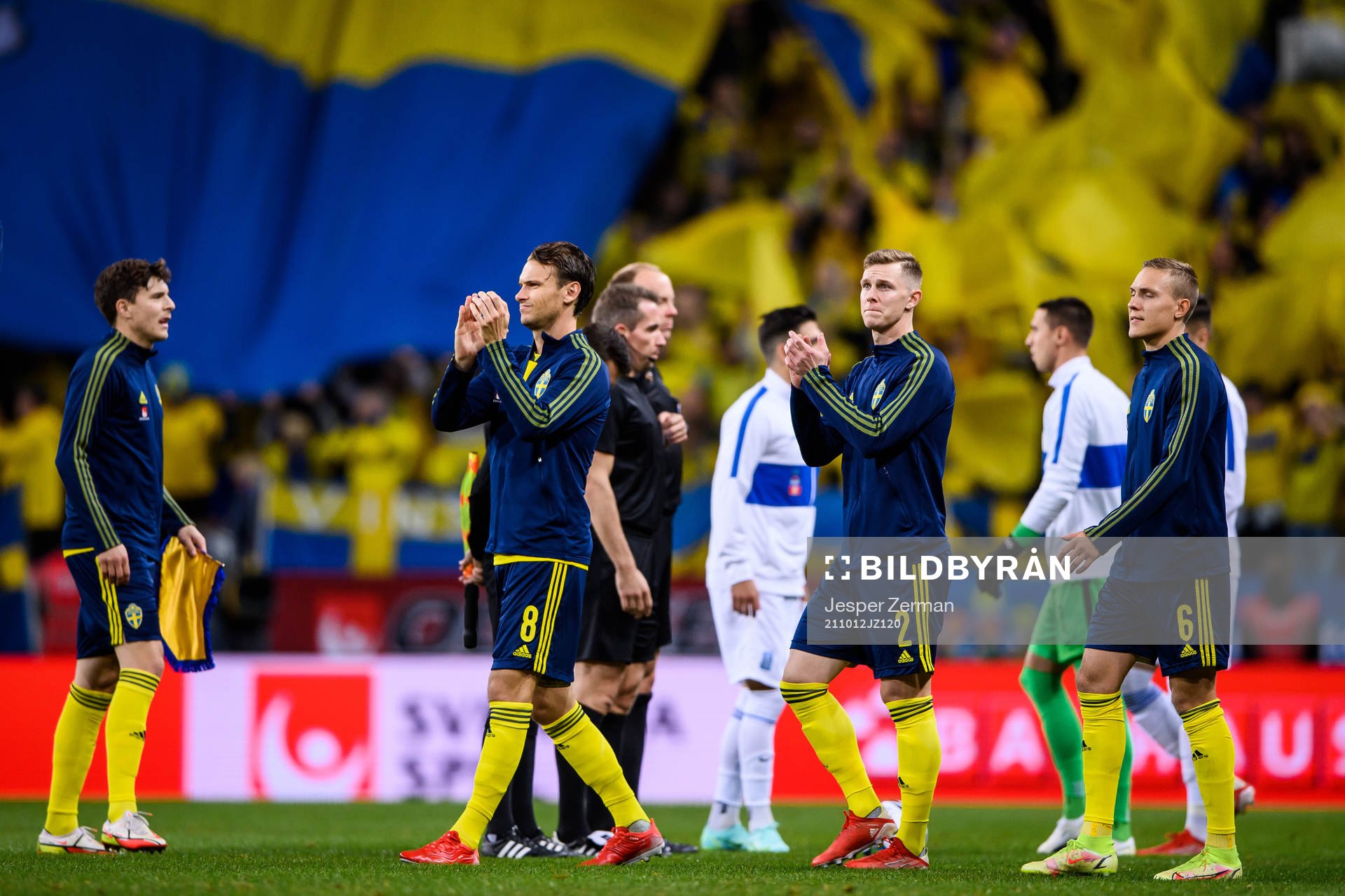 Albin Ekdal, Emil Krafth and Ludwig Augustinsson of Sweden