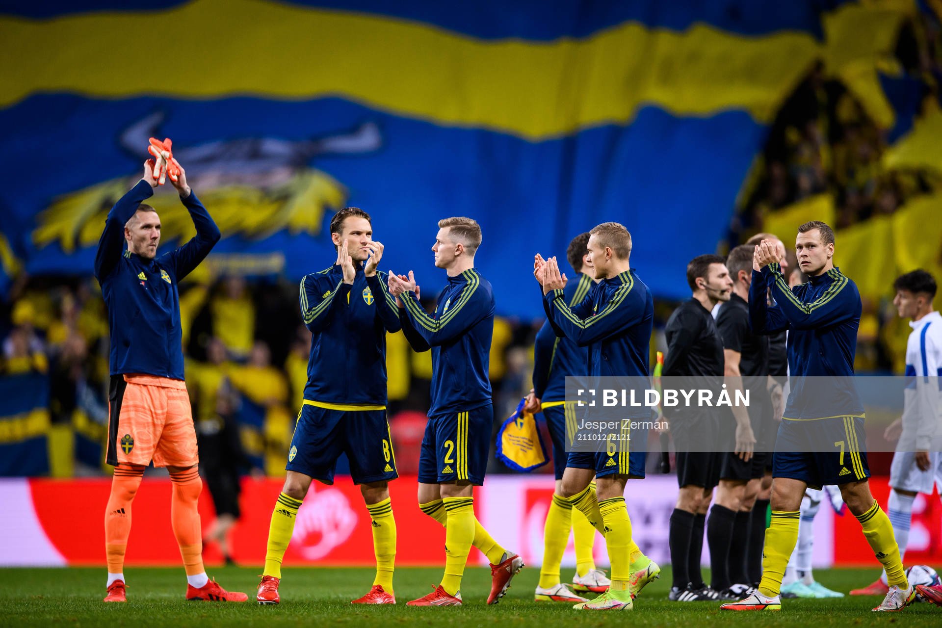 goalkeeper Robin Olsen, Albin Ekdal, Emil Krafth, Ludwig