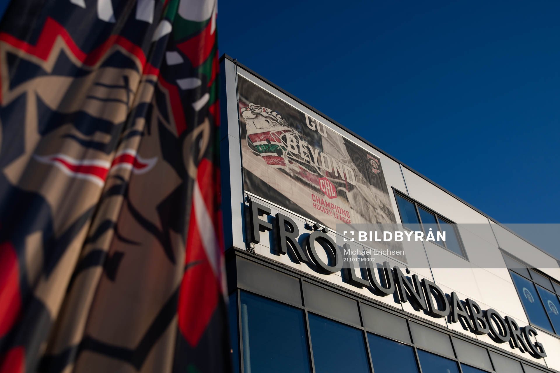 The arena Frölundaborg prior to the CHL game between