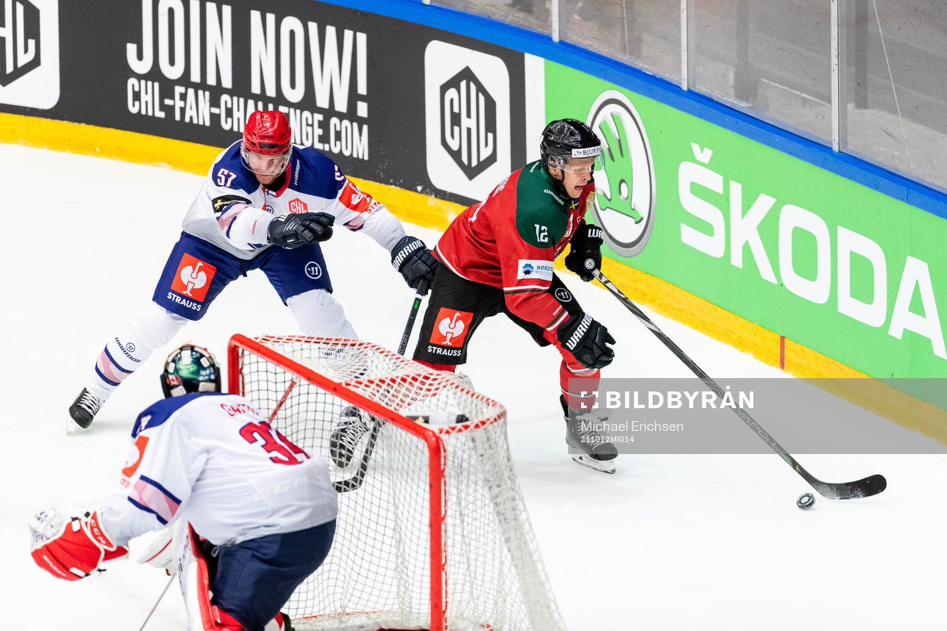 Johan Motin of Helsinki and Max Friberg of Frölunda