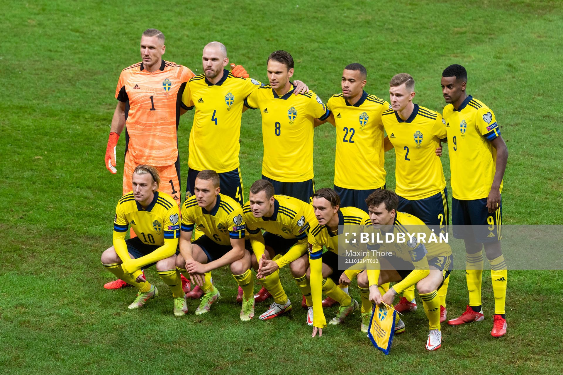 The Swedish starting eleven