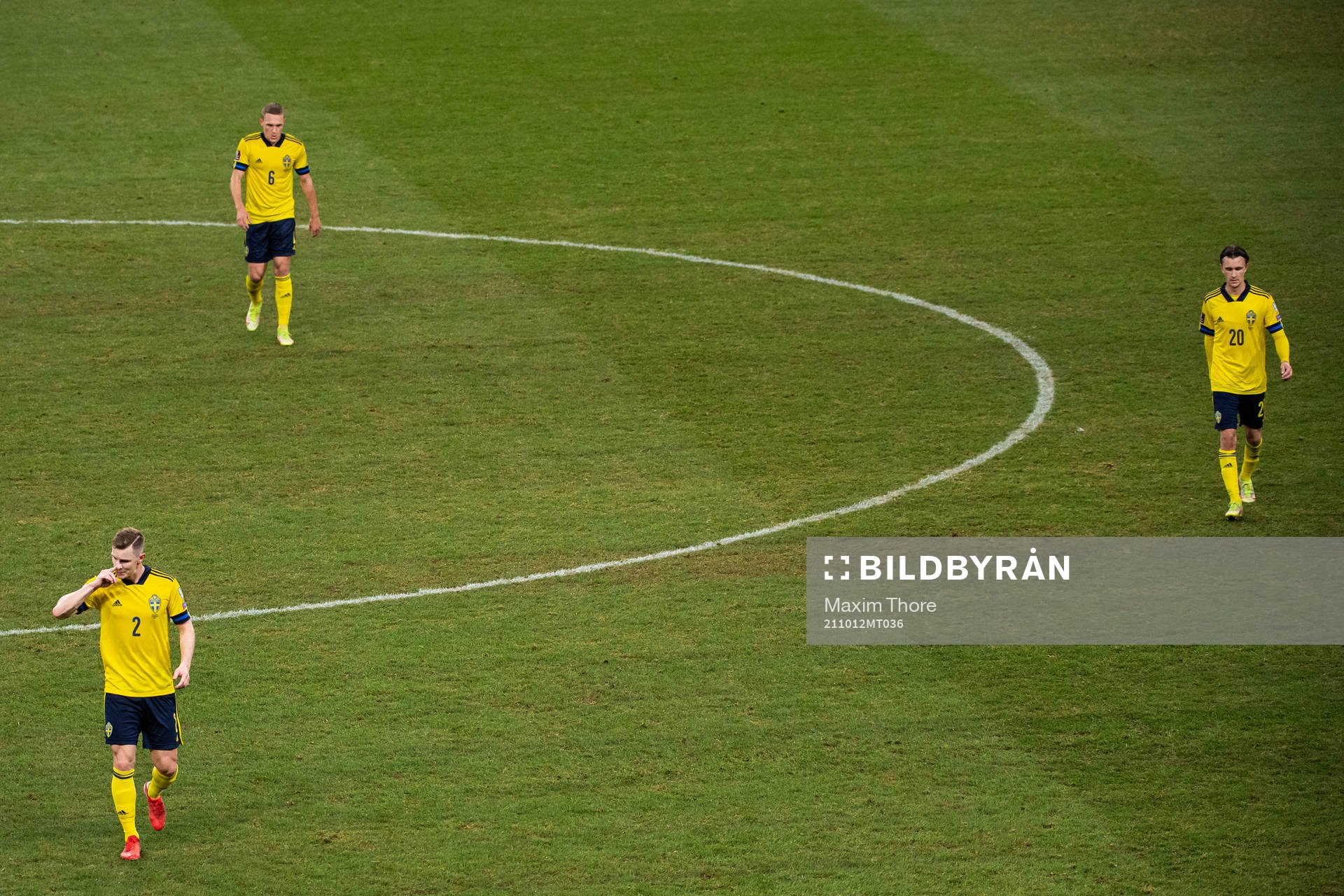 Emil Krafth, Ludwig Augustinsson and Kristoffer Olsson of