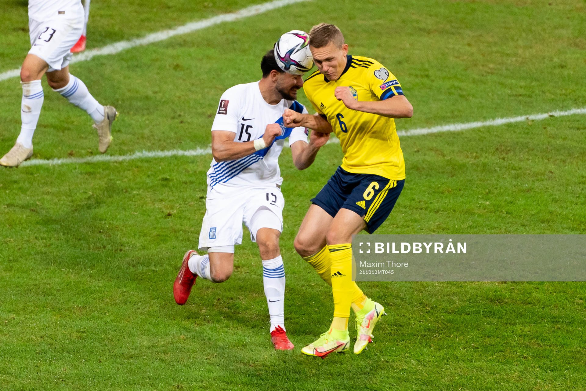 Thanasis Androutsos of Greece and Ludwig Augustinsson of
