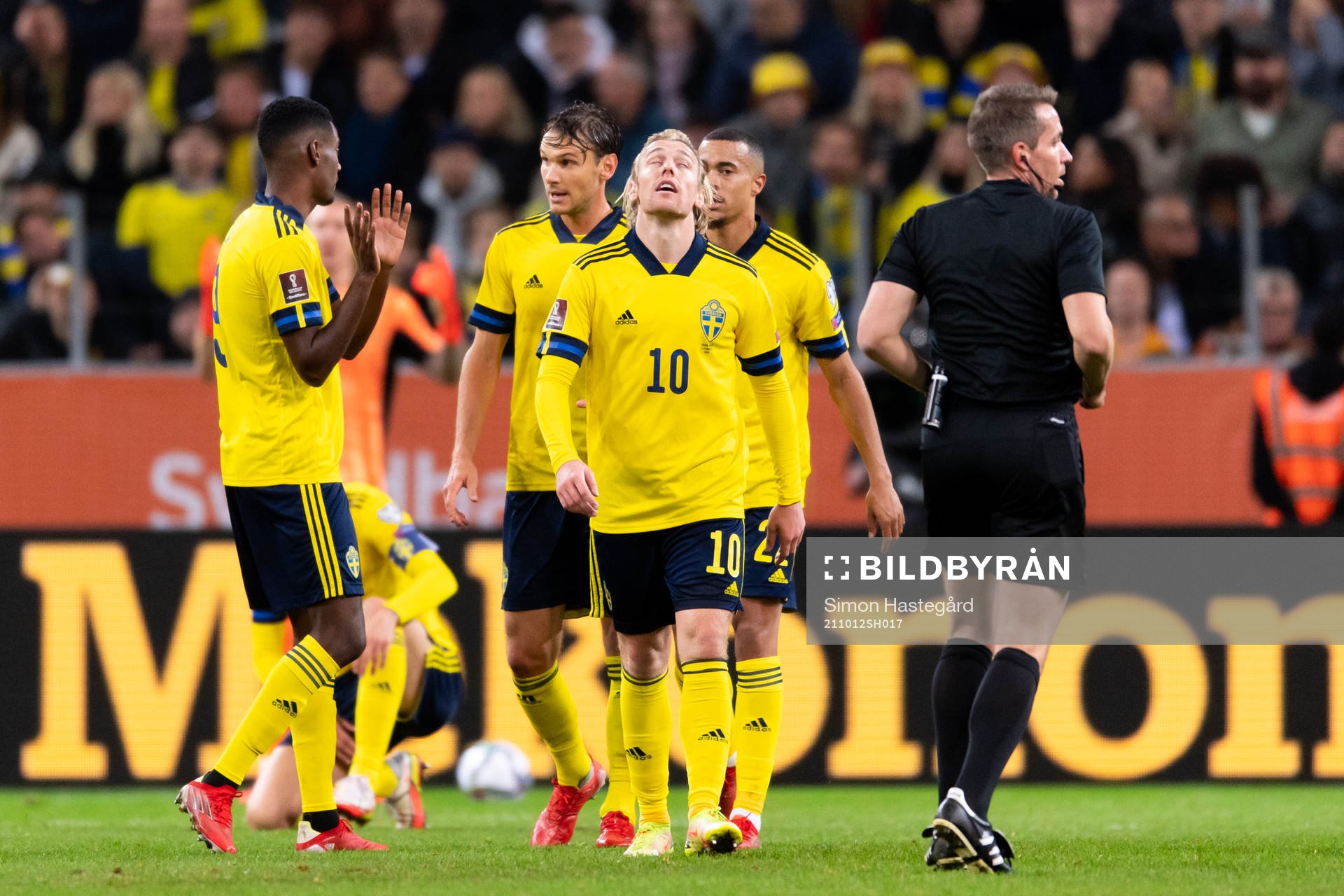 Alexander Isak, Albin Ekdal, Emil Forsberg and Robin