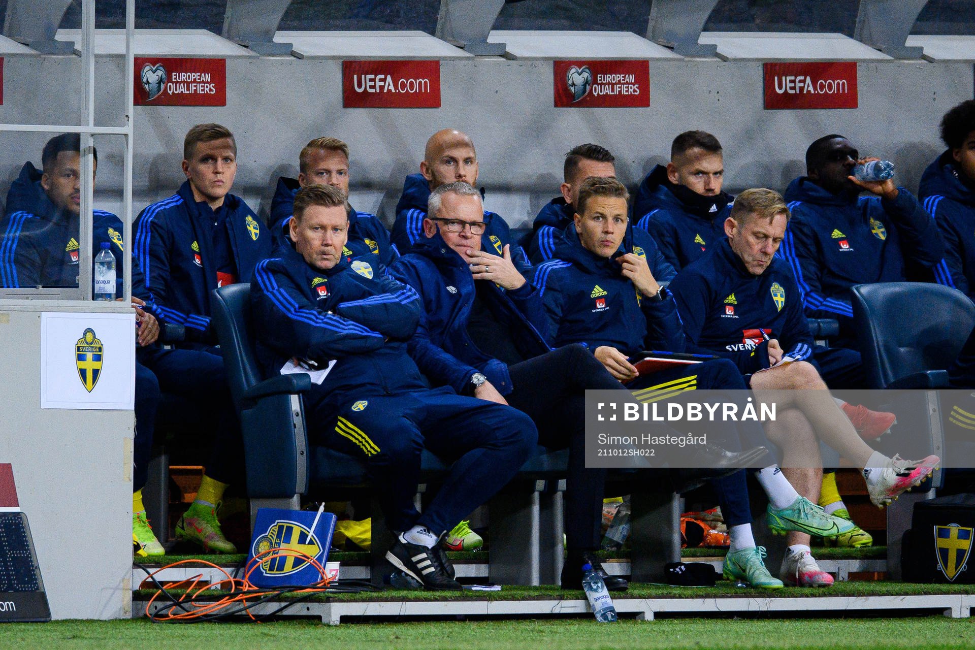Assistant coach Peter Wettergren and head coach Janne