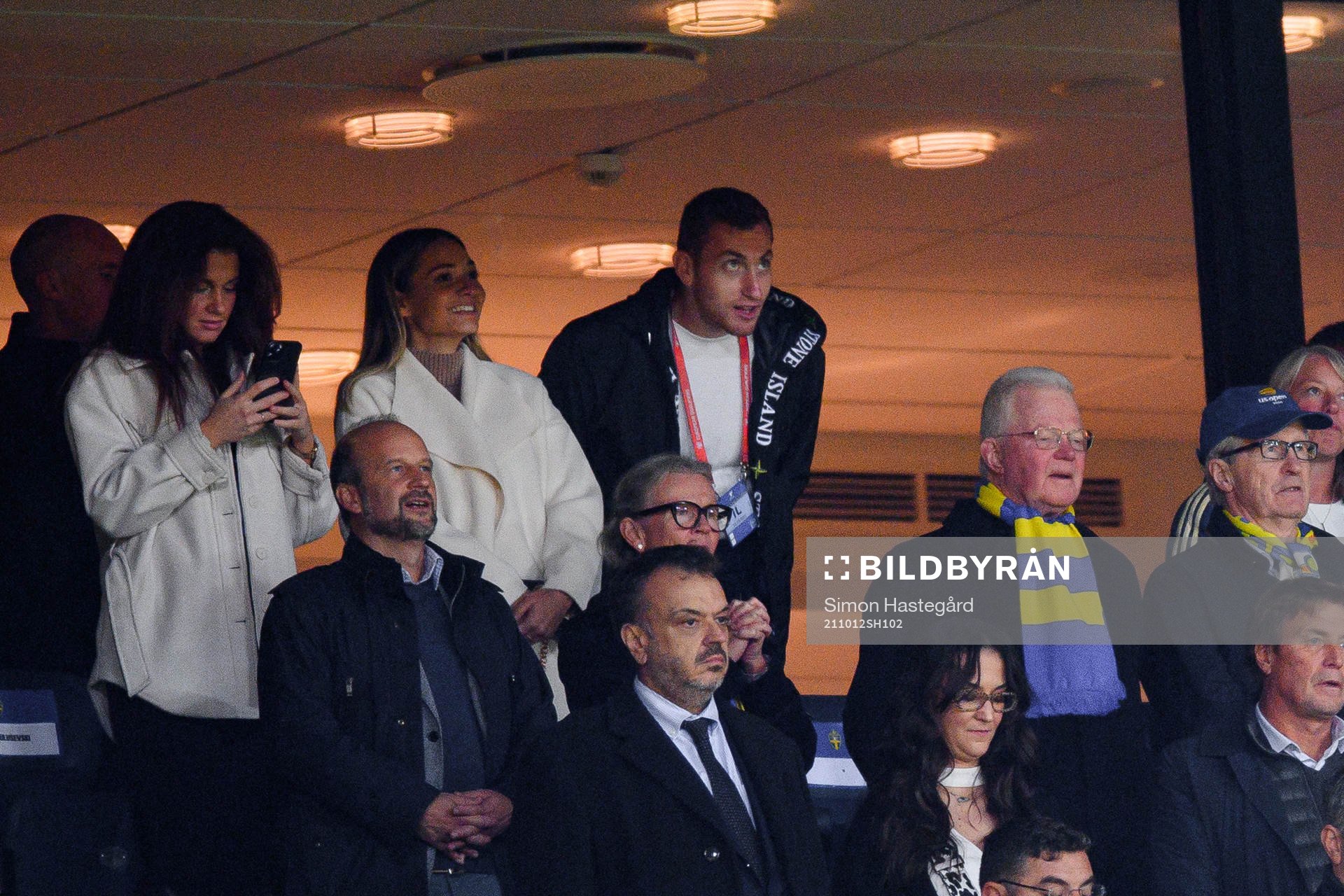 Dejan Kulusevskis of Sweden with girlfriend Eldina Ahmic in