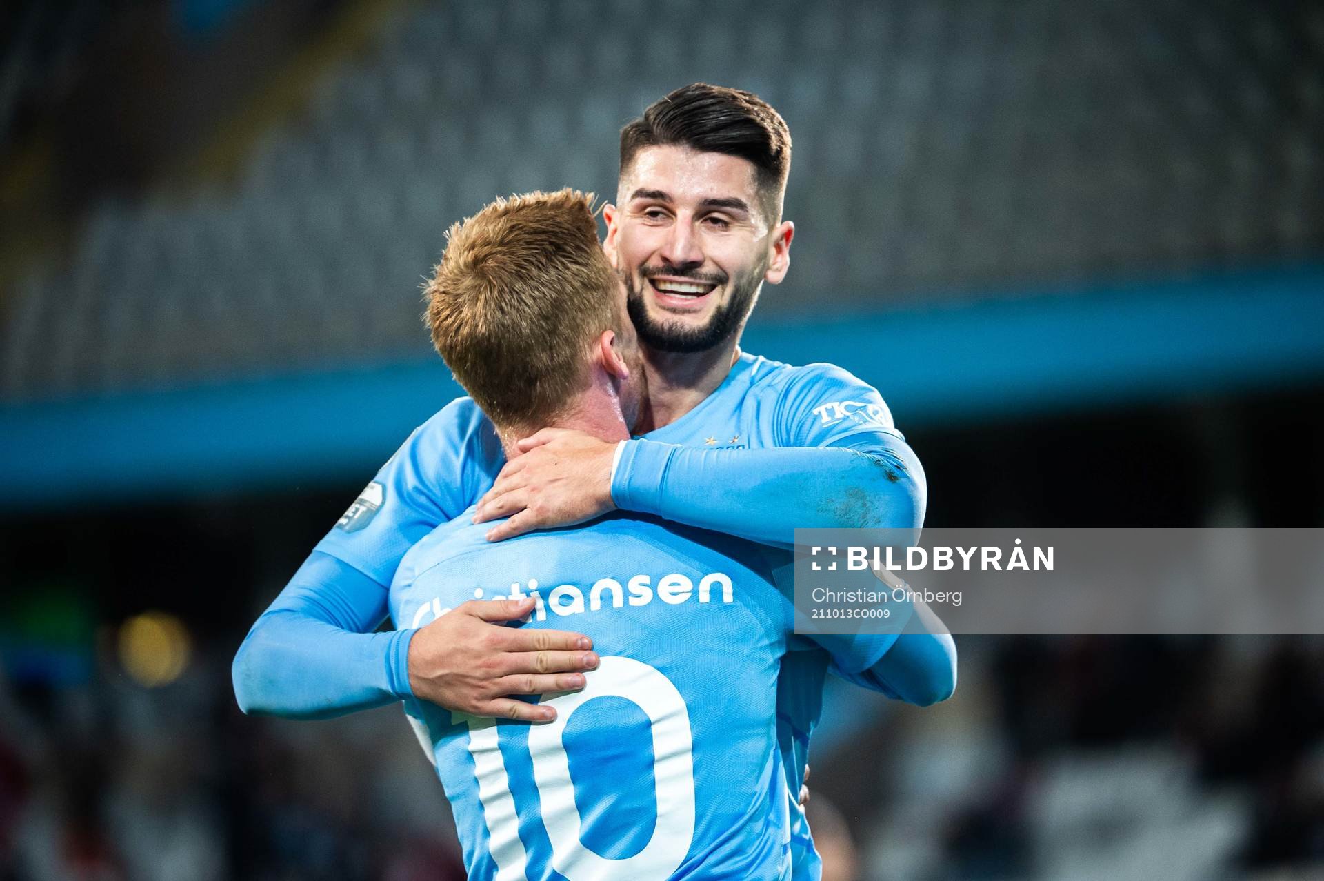 Malmö FFs Antonio Colak och Anders Christiansen jublar