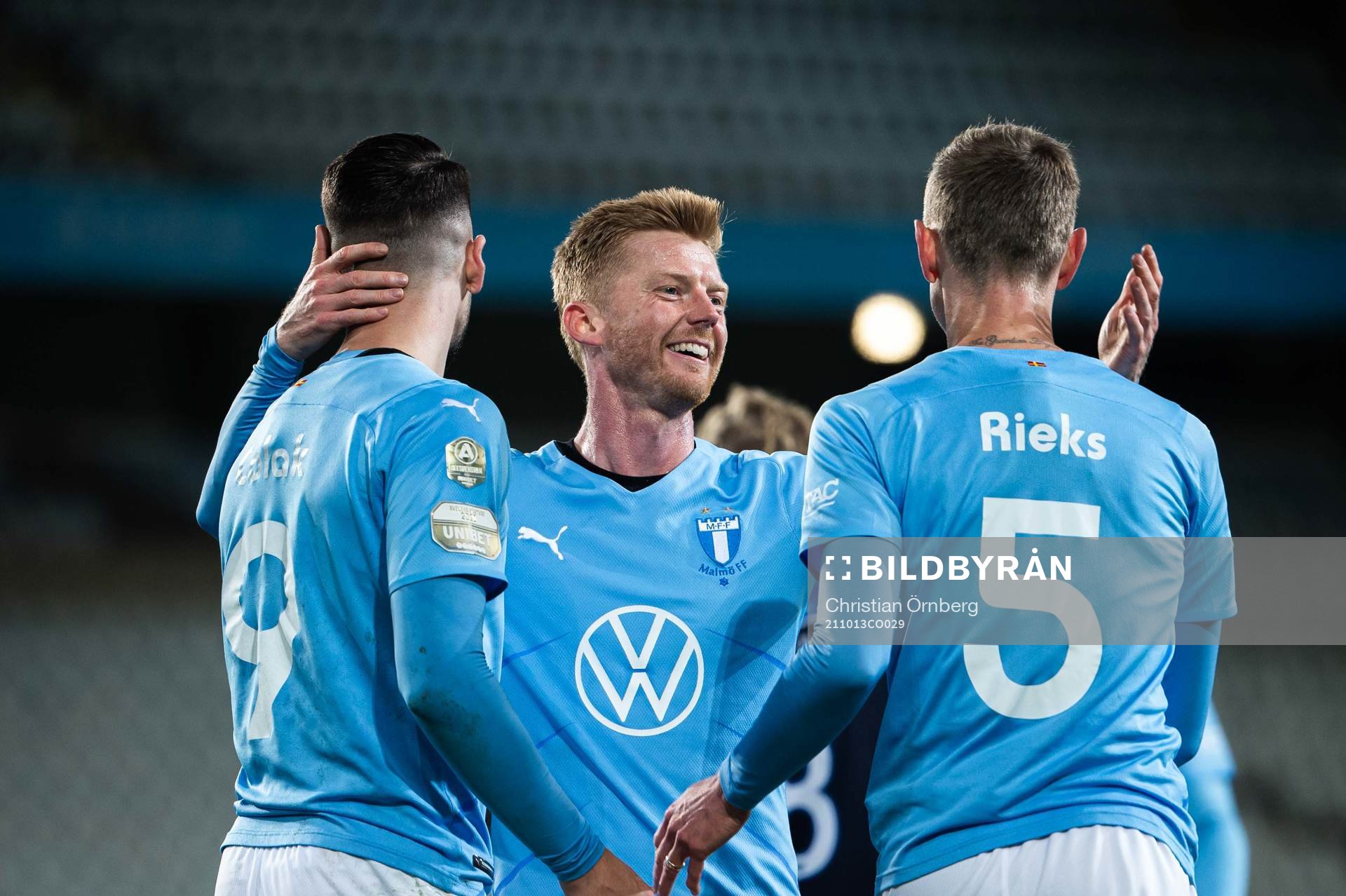 Malmö FFs Antonio Colak, Anders Christiansen och Sören
