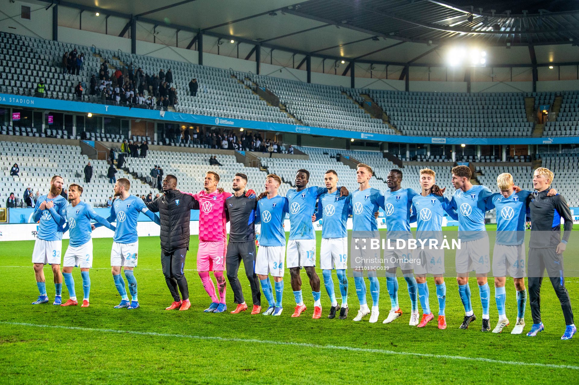 Malmö FFs spelare jublar