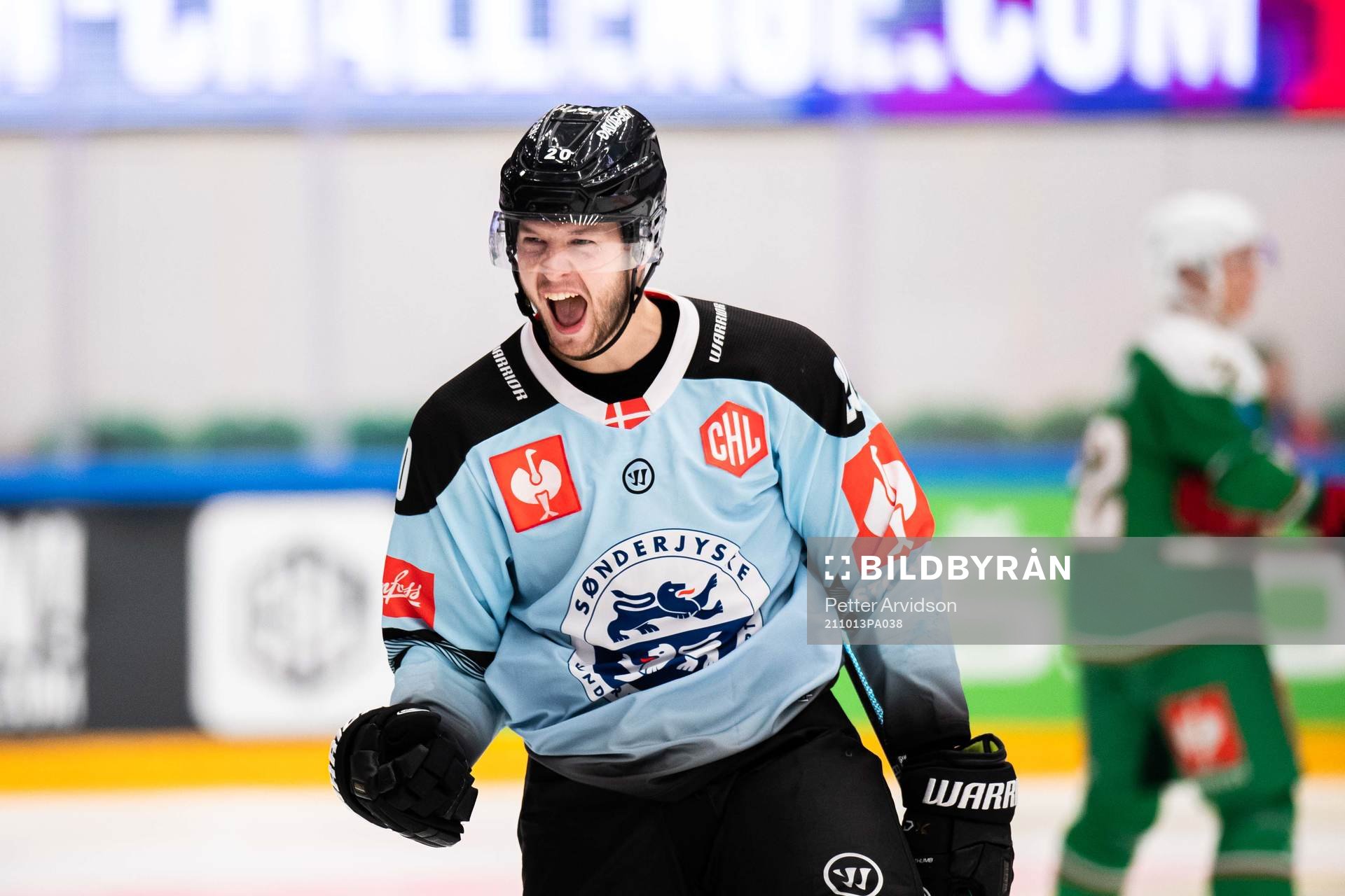 Mads Eller of SønderjyskE celebrate