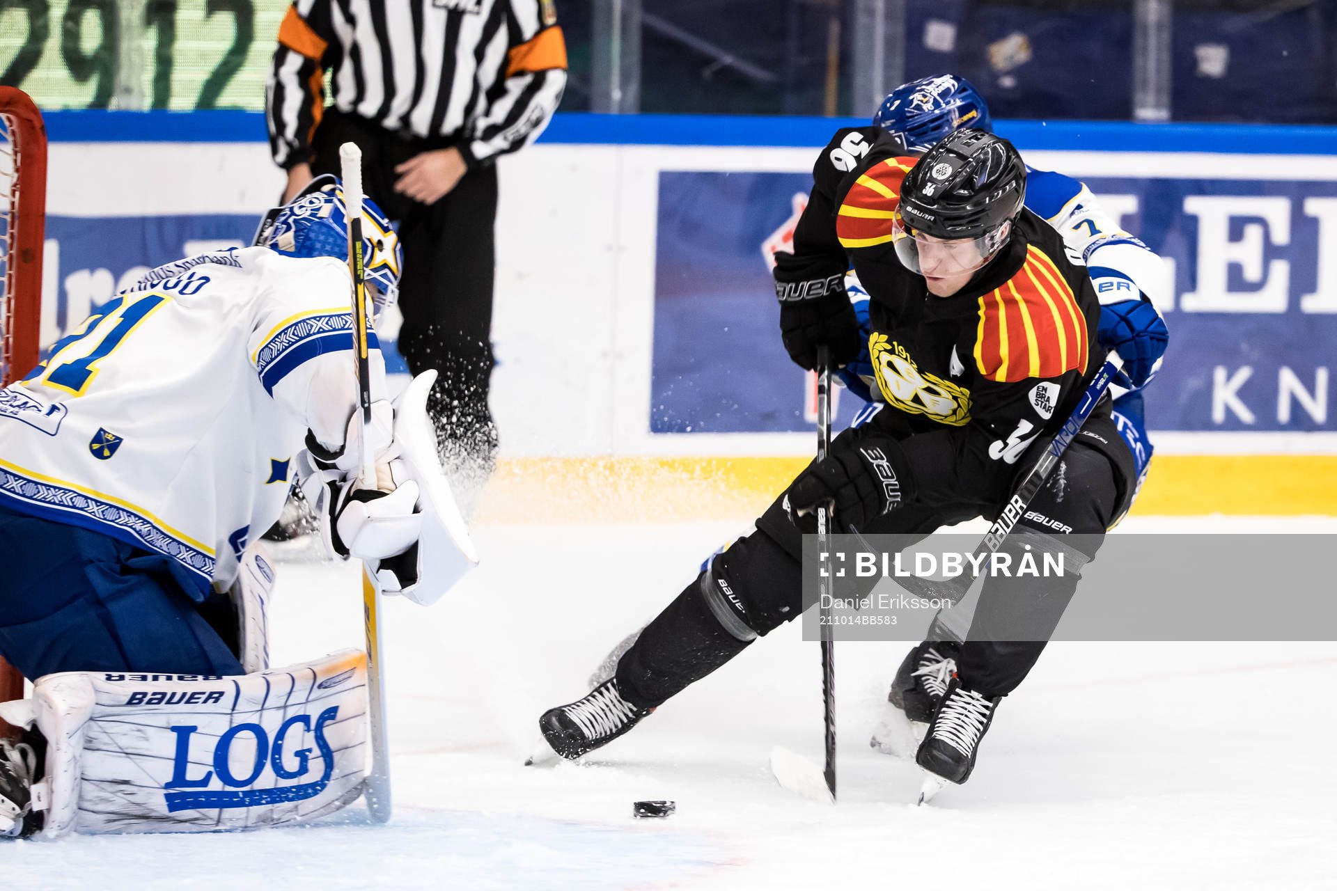 Brynäs Linus Ölund  och Leksands Ben Thomas