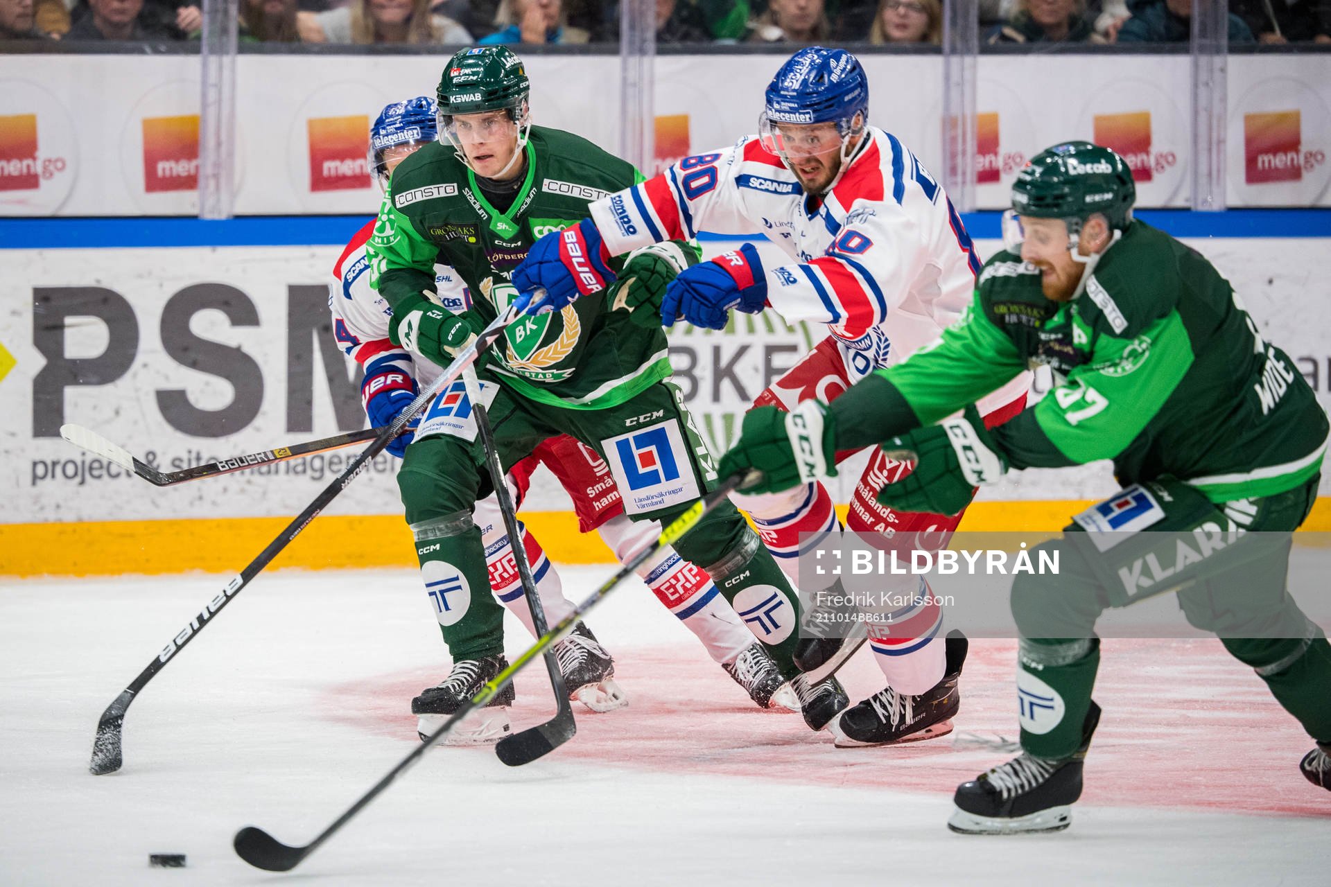 Färjestads Carl Jakobsson och Pontus Widerström mot