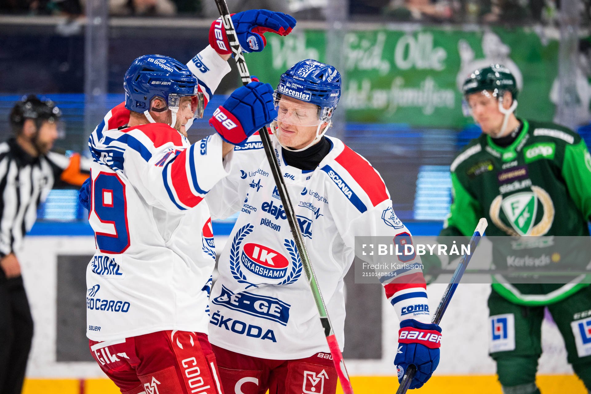 Oskarshamns Fredrik Olofsson jublar