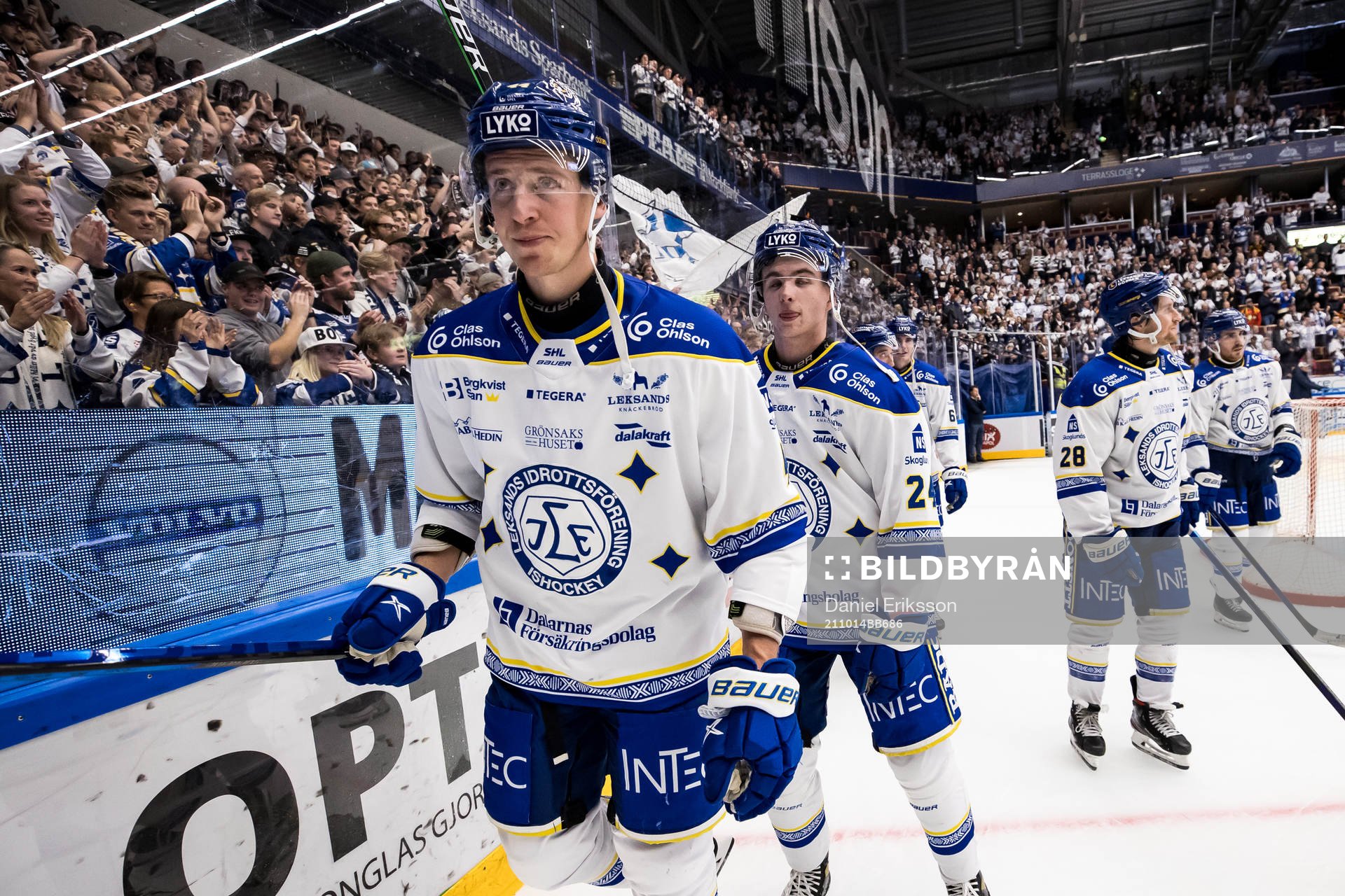 Leksands Carter Ashton och Isak Rosén  jubel