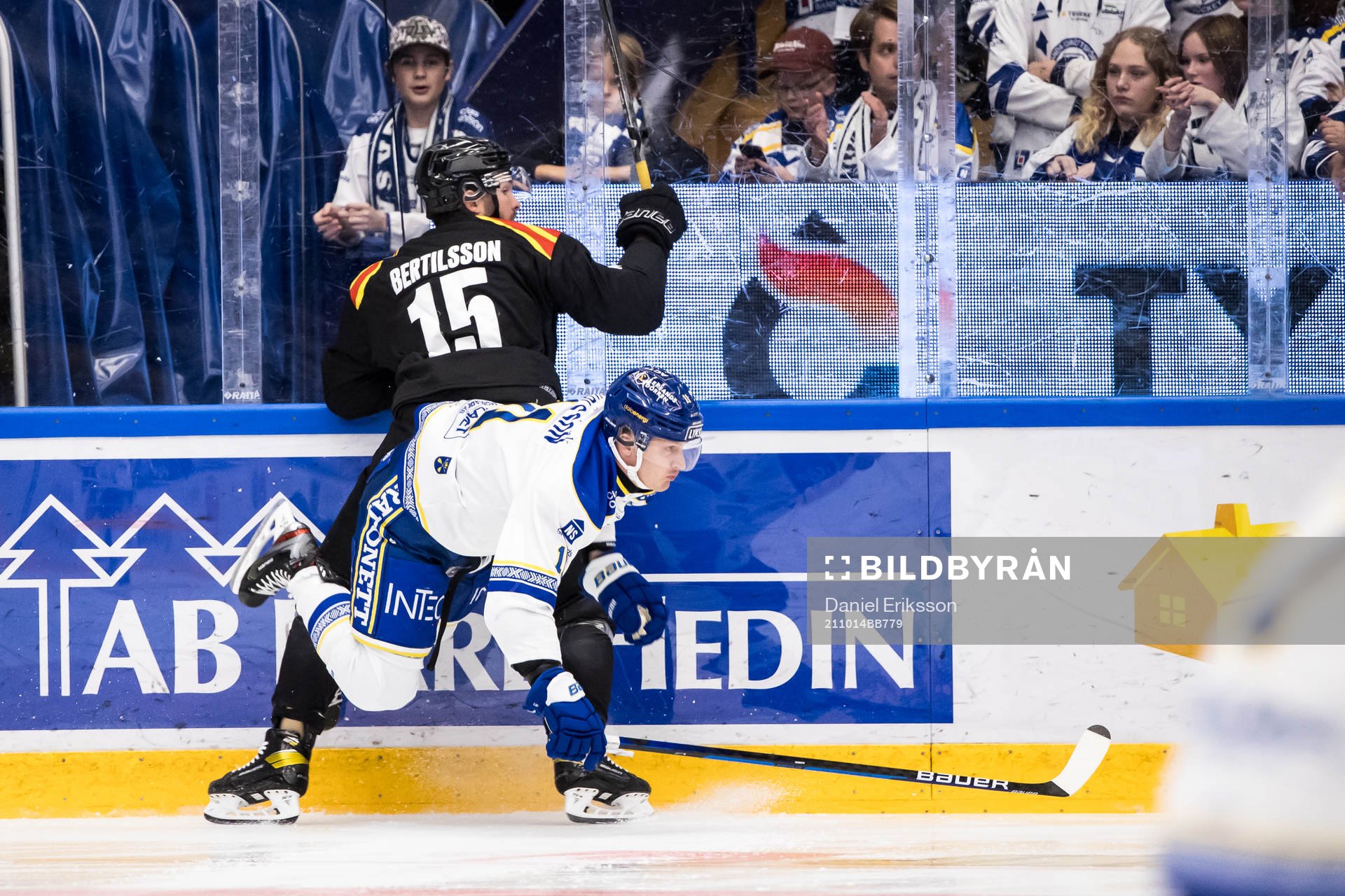 Brynäs Simon Bertilsson och Leksands Martin Karlsson