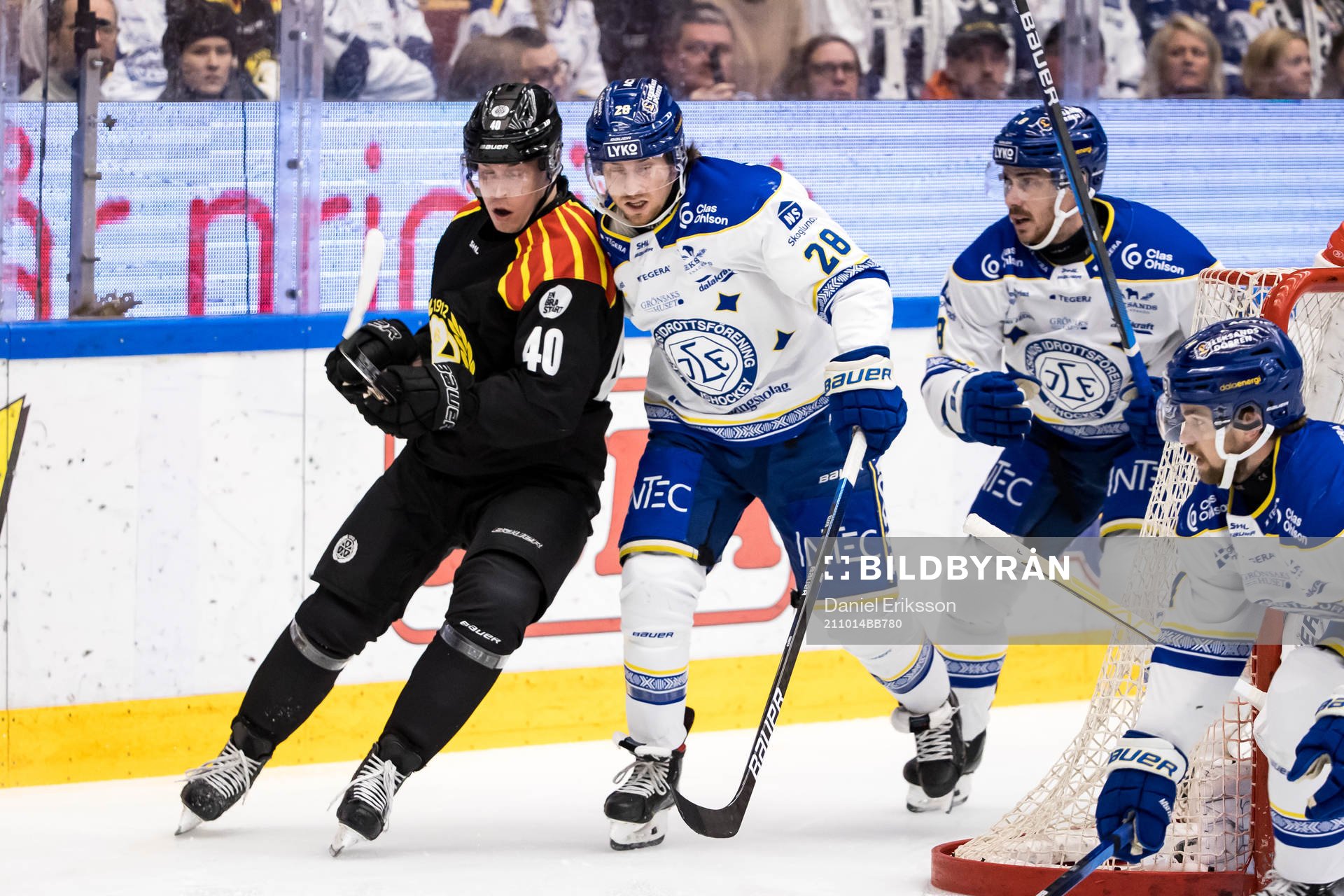 Brynäs Tomi Sallinen och Leksands Justin Kloos