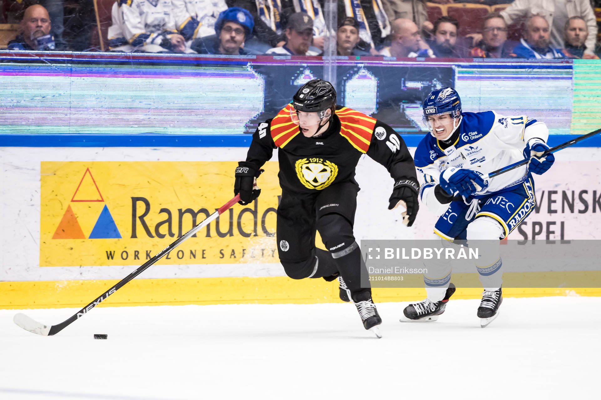 Brynäs Tomi Sallinen och Leksands Martin Karlsson