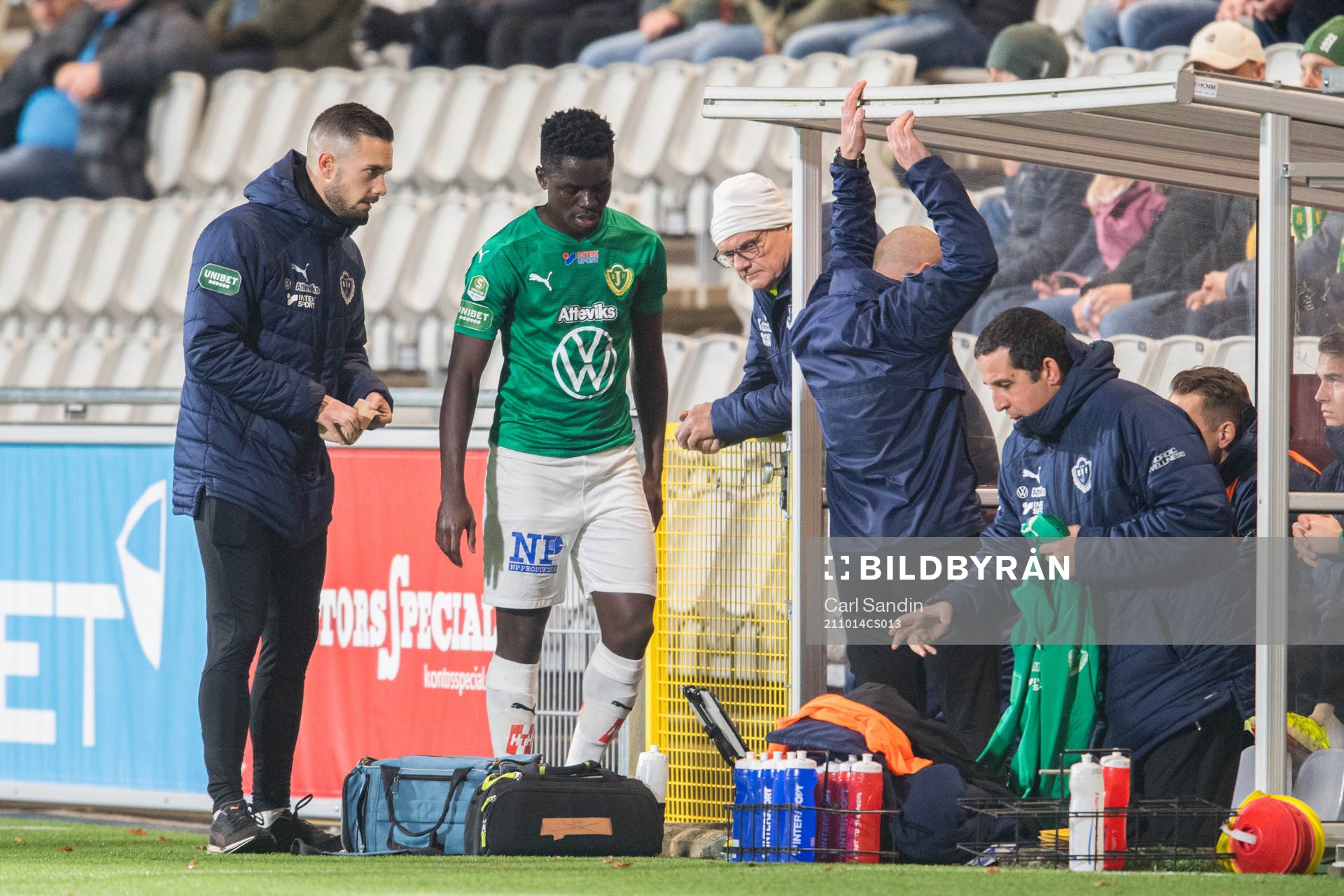Jönköpings Eric Johana Omondi med skada