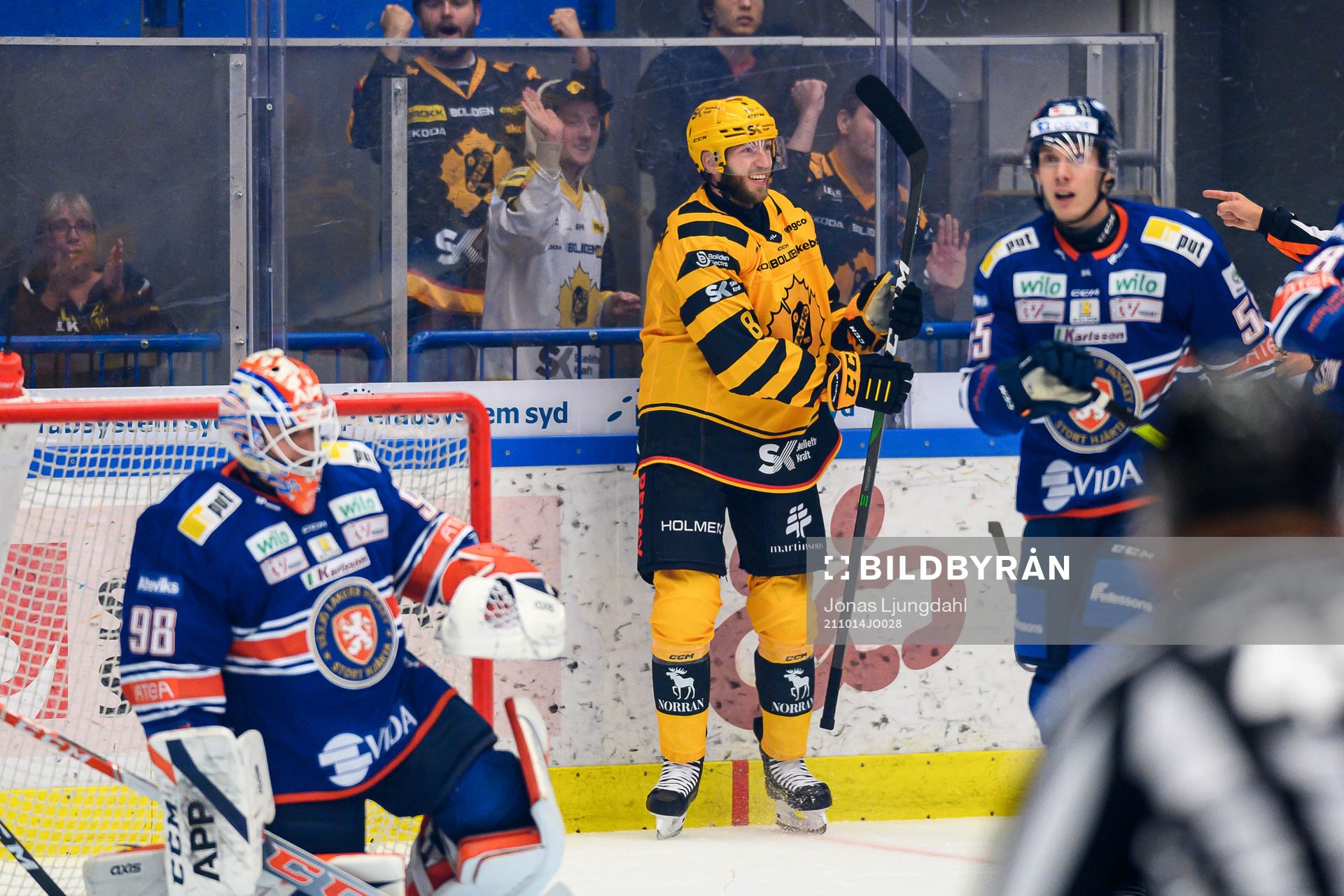 Skellefteås Petter Granberg jublar