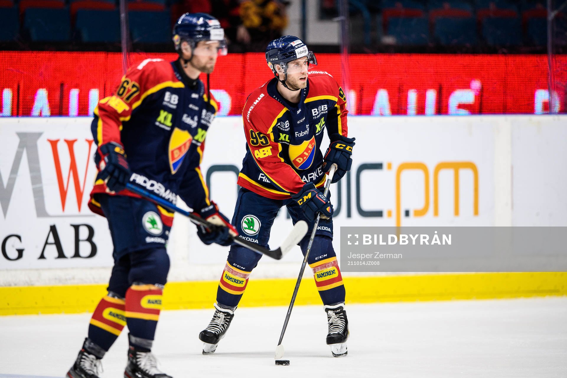 Djurgårdens Peter Holland och Josef Ingman