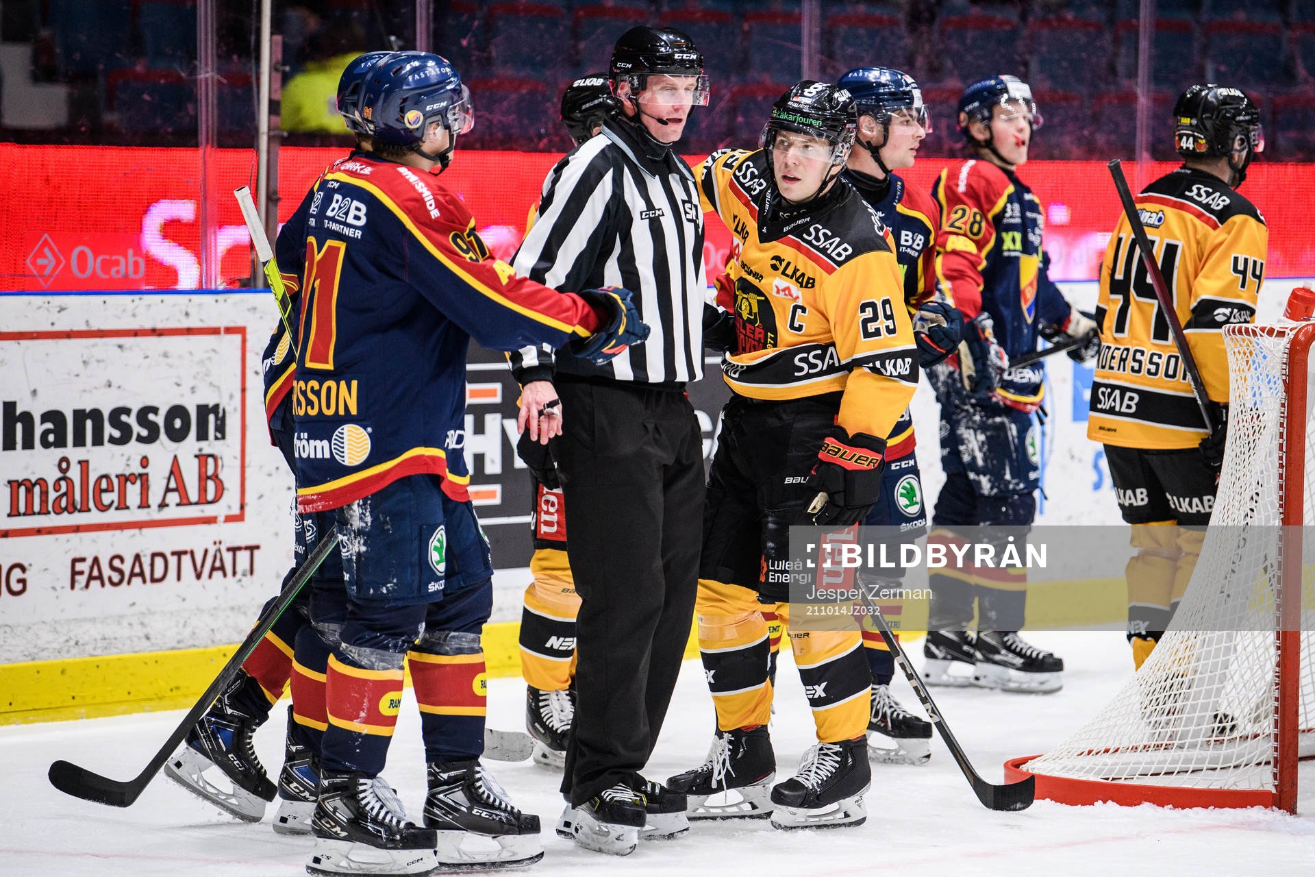 Djurgårdens Linus Andersson och Luleås Erik Gustafsson
