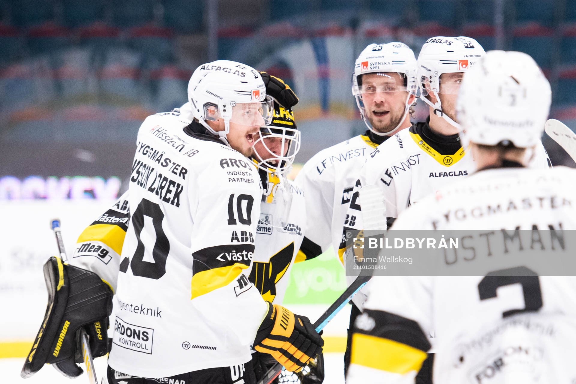 Västerås Jimmie Jansson och målvakt Johan Gustafsson