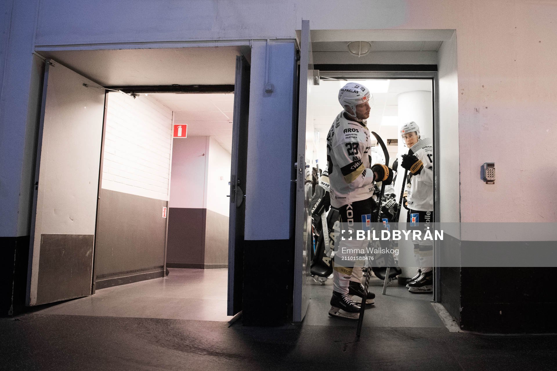 Västerås Lukas Zetterberg och William Wikman innan